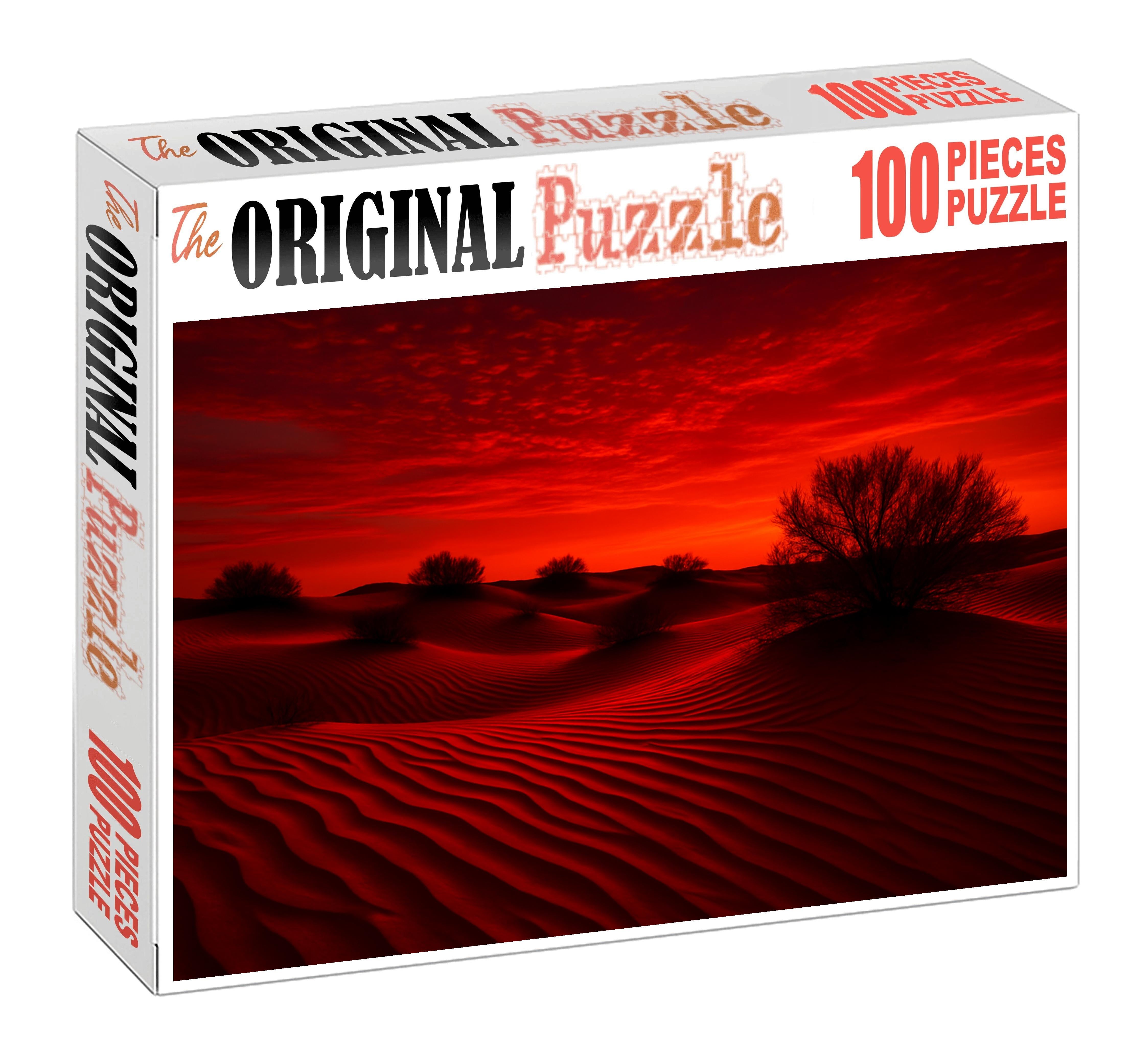 Crimson Desert Sunset Premium Puzzle Pieces