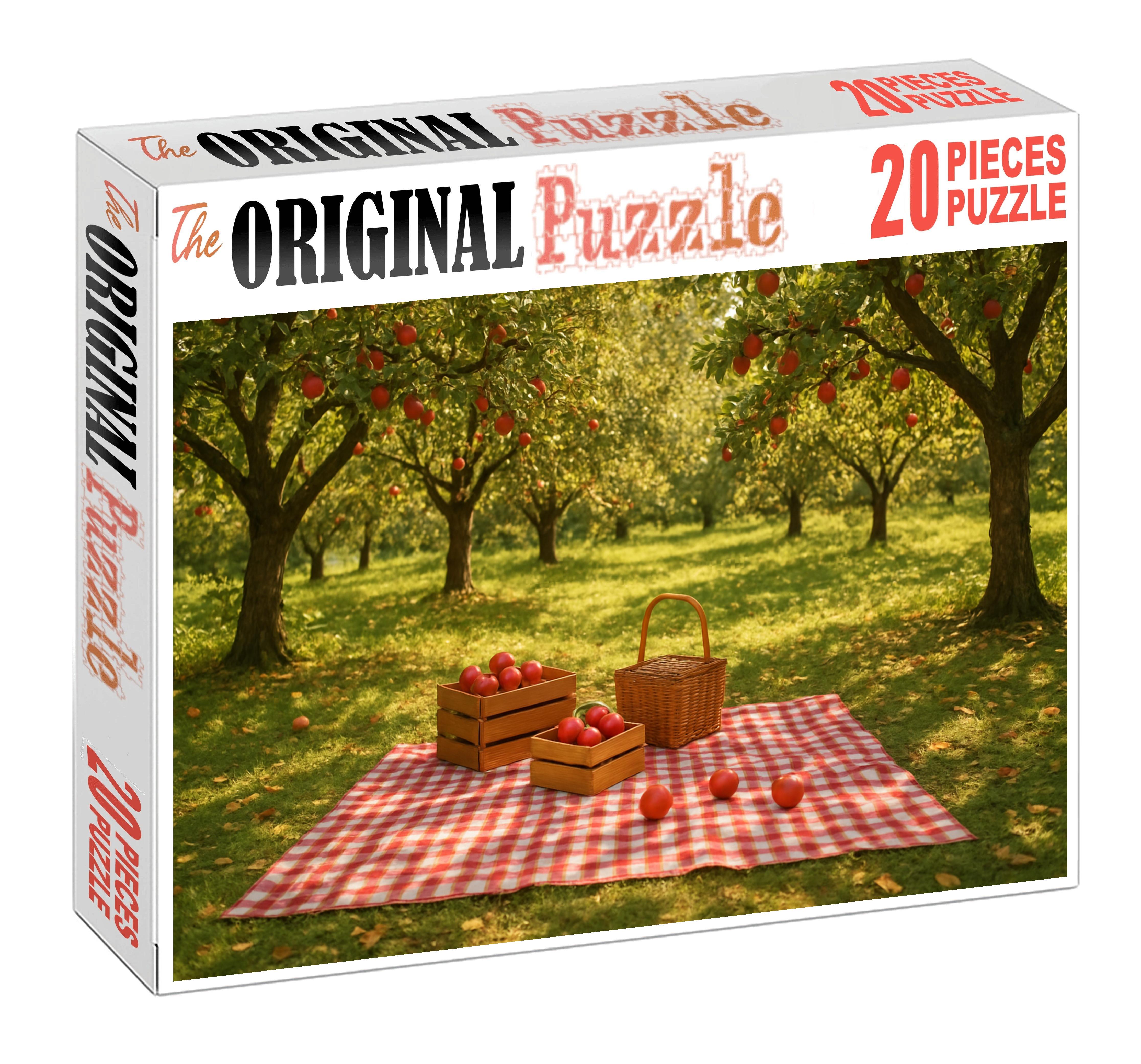 Sunlit Orchard Picnic Unique Puzzle Design