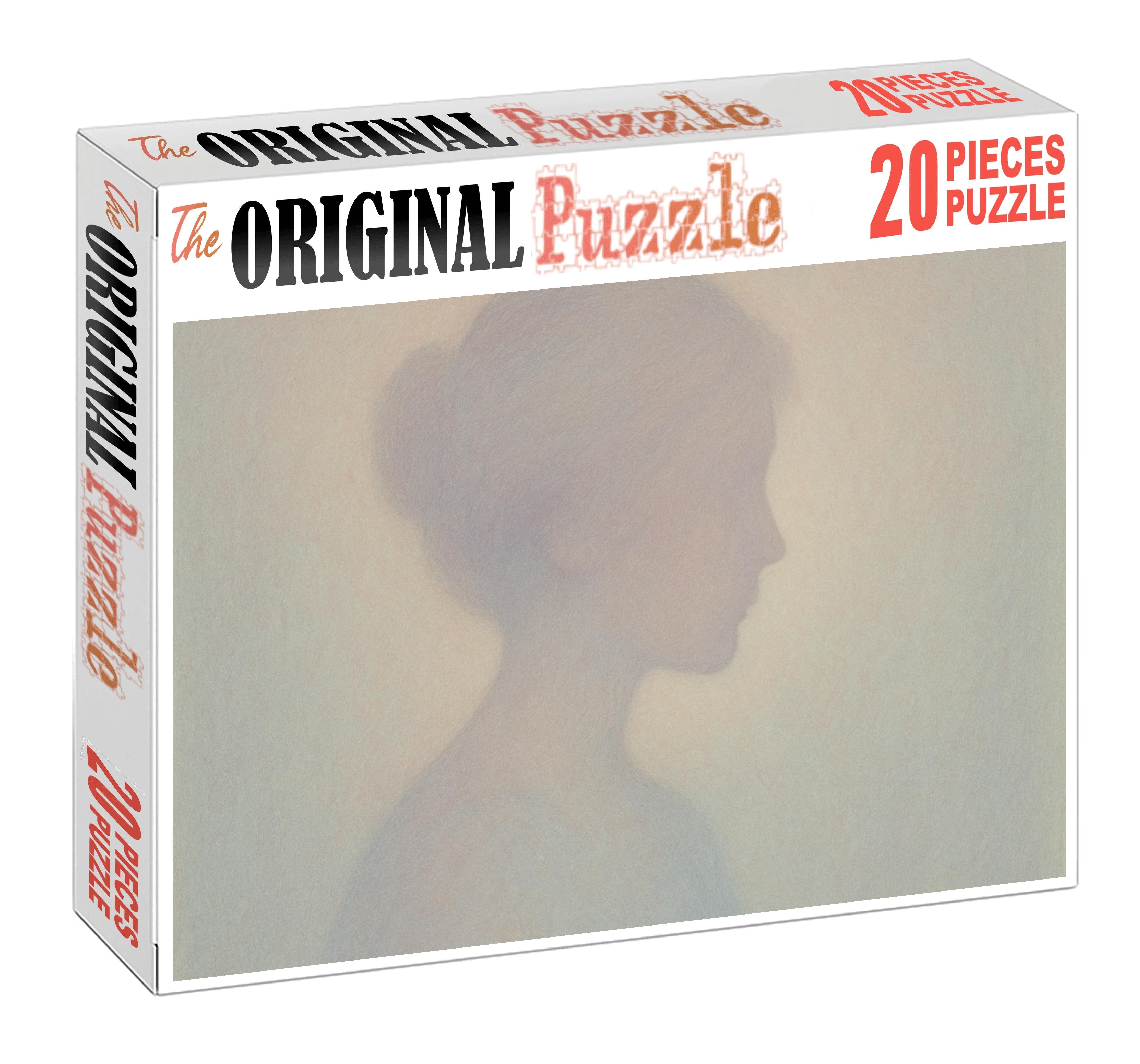 Dreamlike Portrait Silhouette Watercolor Pencil With Soft Gradient Blends Puzzle For Kids