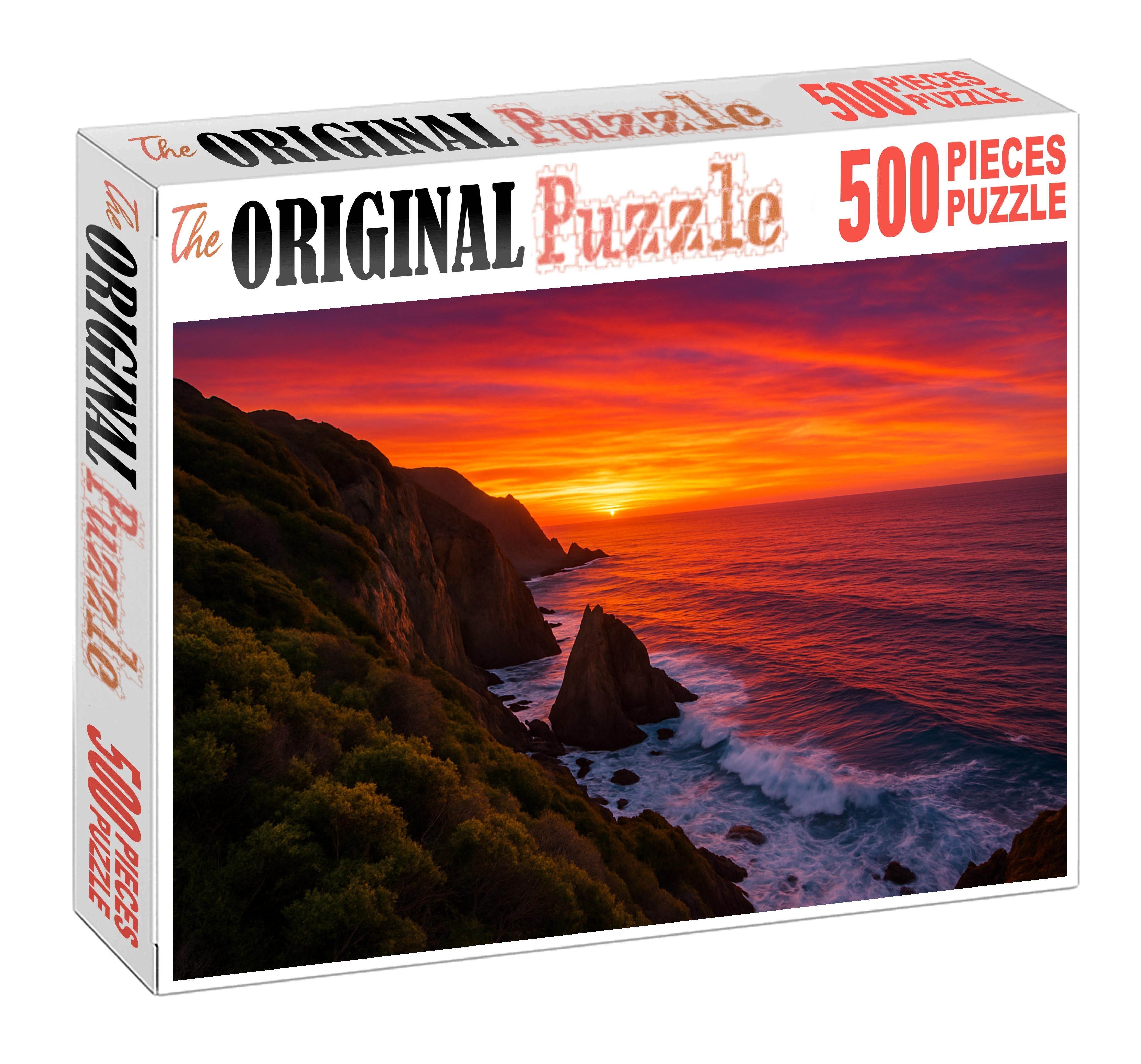 Twilight Coastal Bluff Custom Jigsaw Puzzle