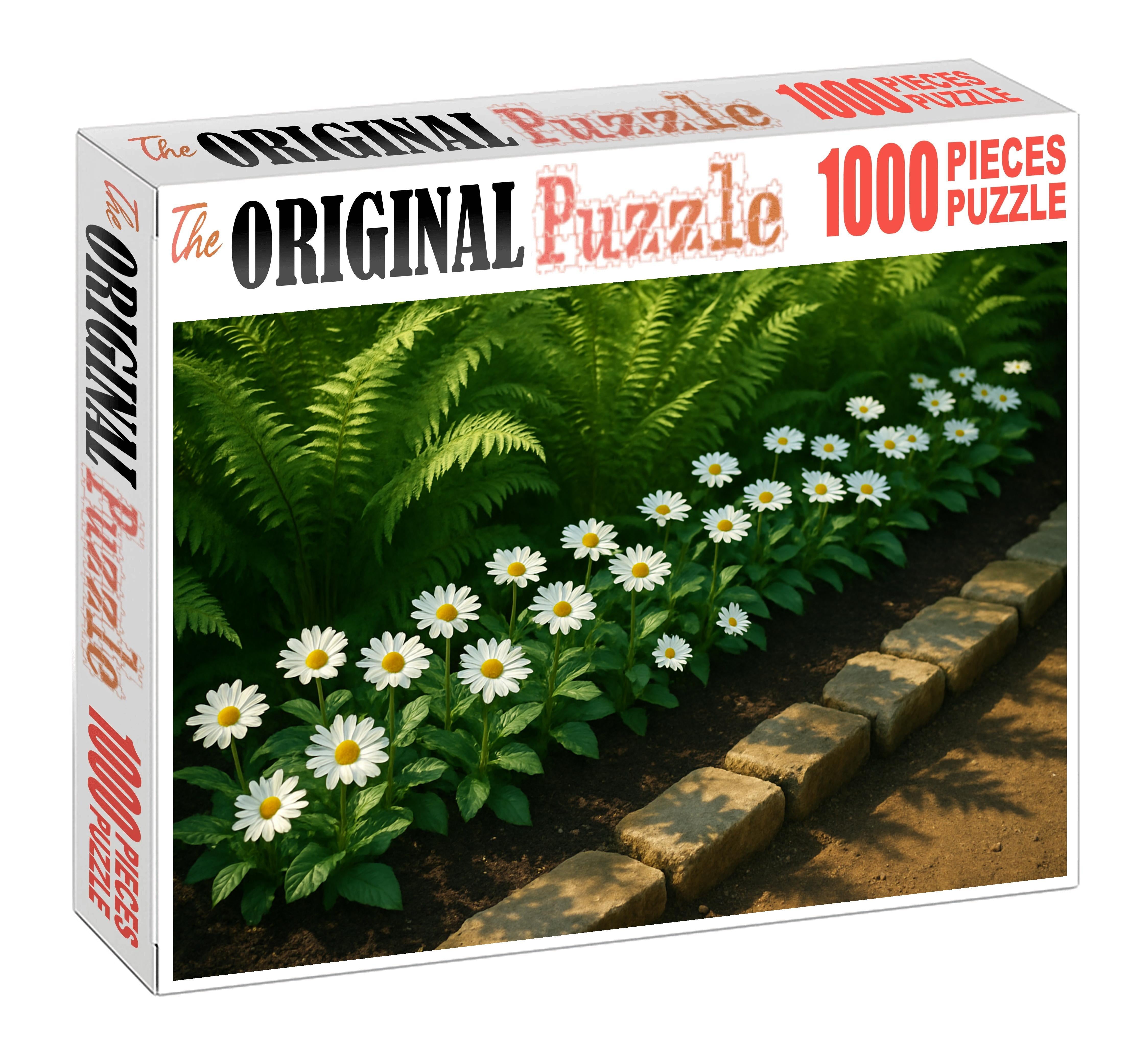 Whispering Fern And Daisy Border 200 Piece Puzzle