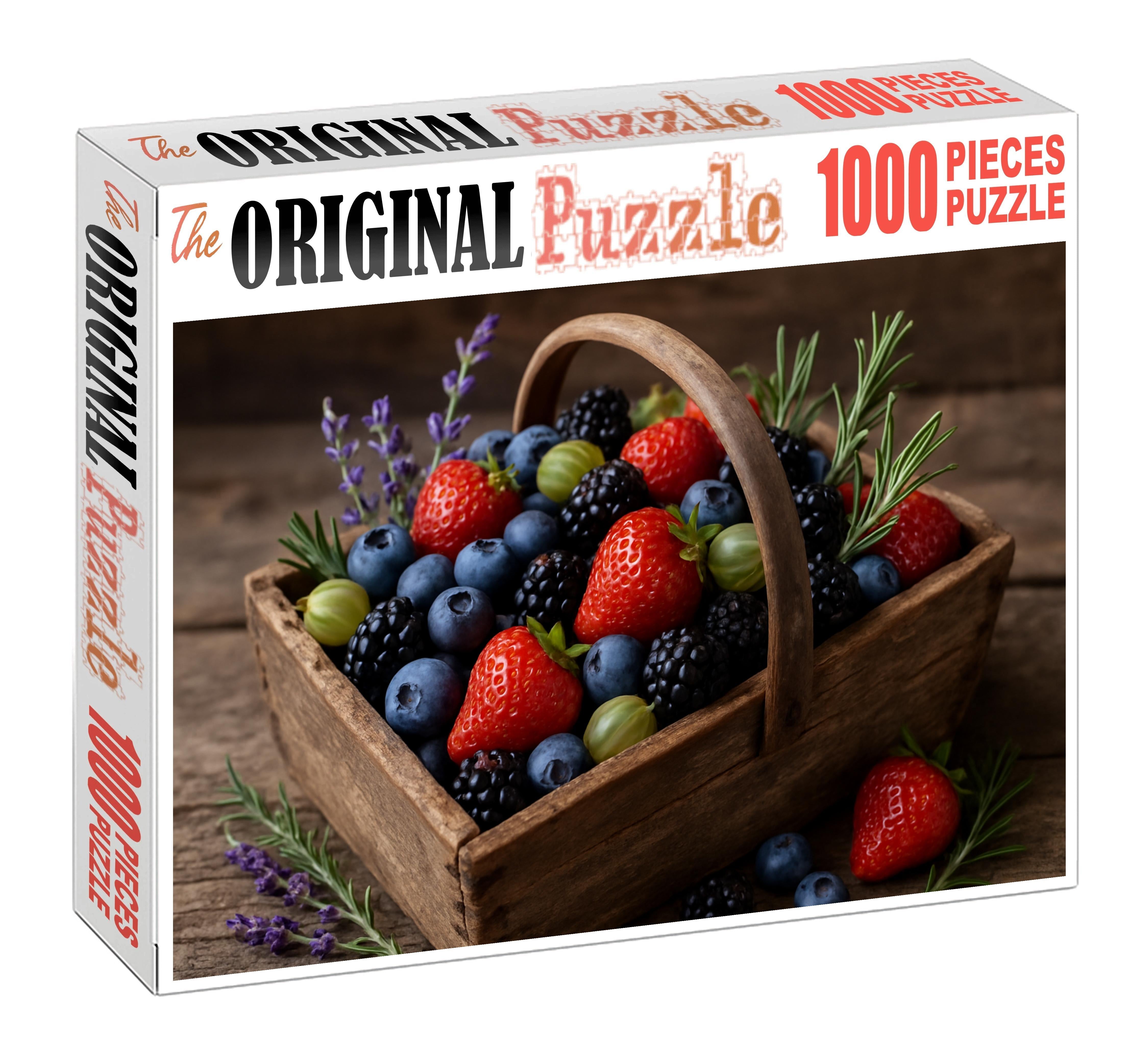 Farmers Basket Brilliance Mixed Berries With Herbal Garnish 20 Piece Puzzle
