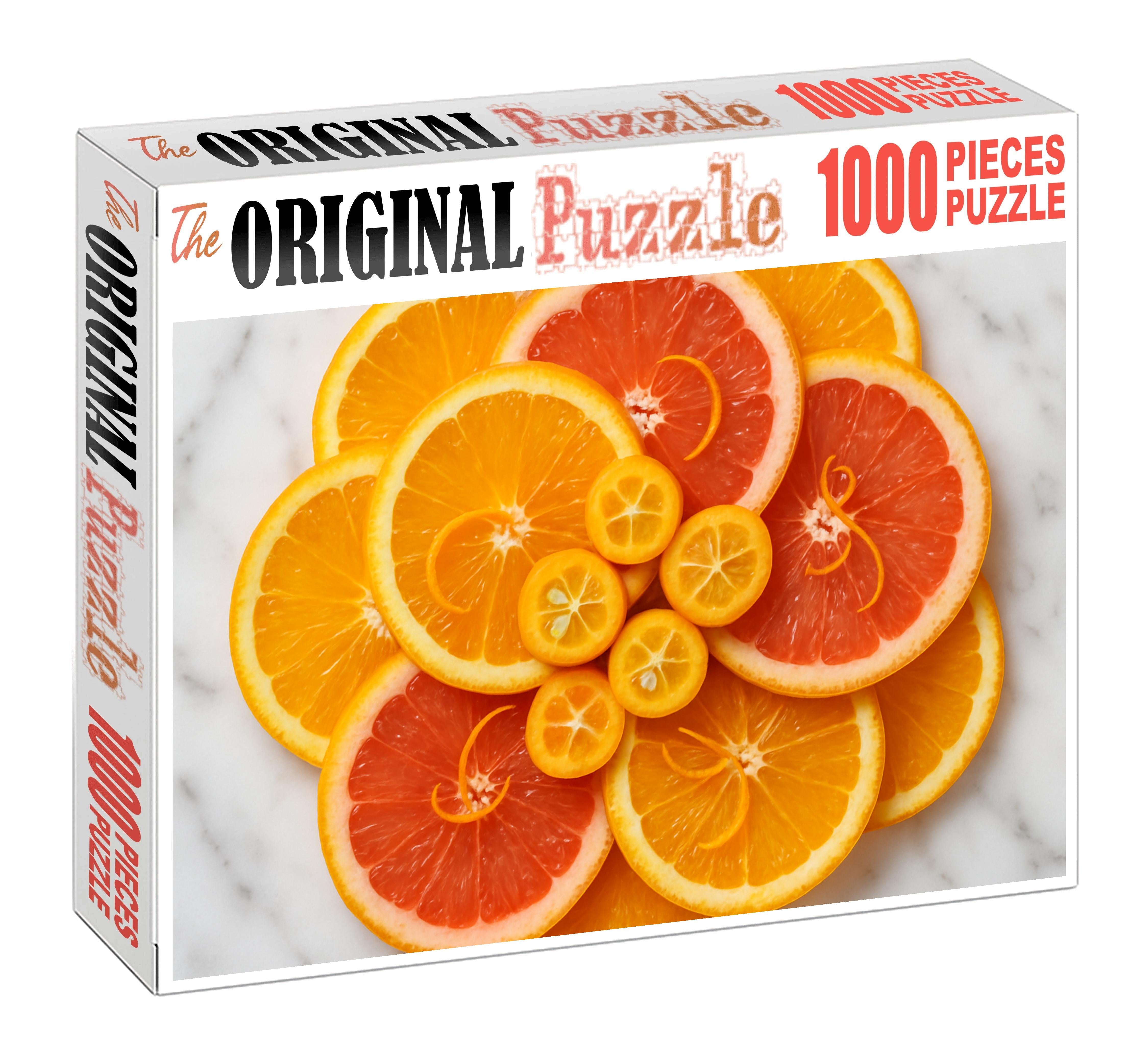 Citrus Orchard Bounty Sliced And Segmented Sunshine Puzzle Challenge