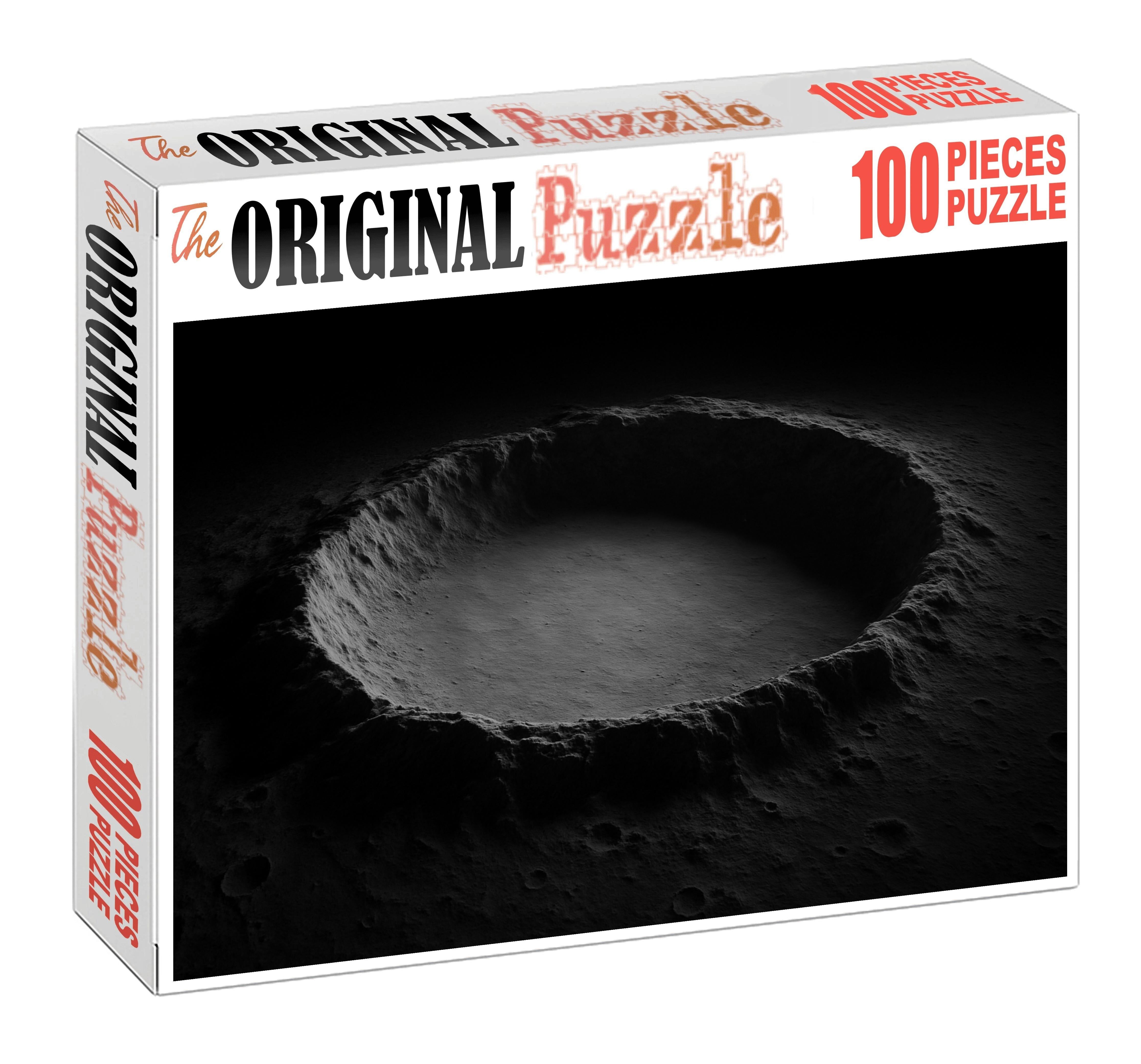 Silver Moonlit Crater Puzzle For Adults