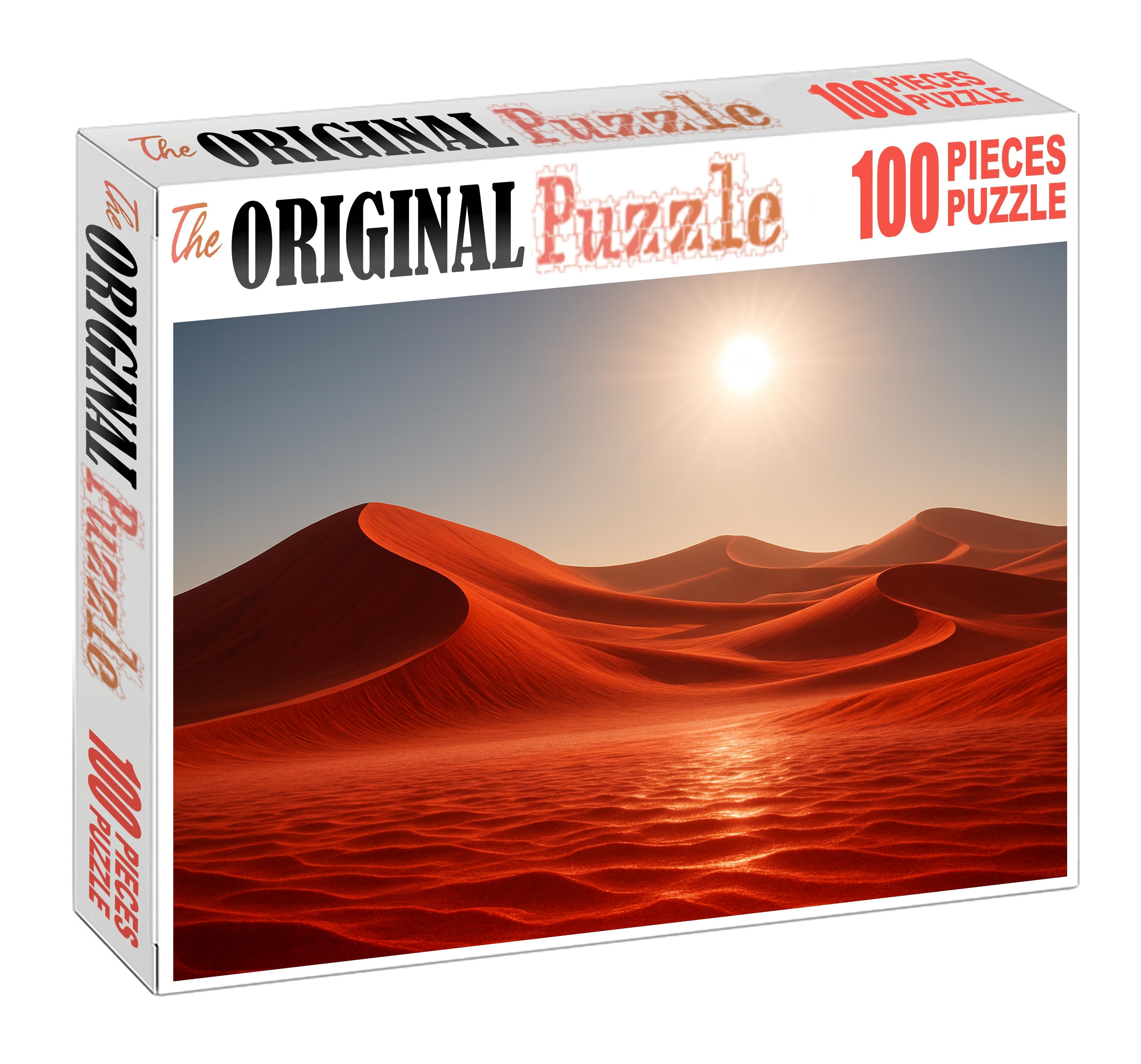 Crimson Dune Waves 1000 Piece Puzzle