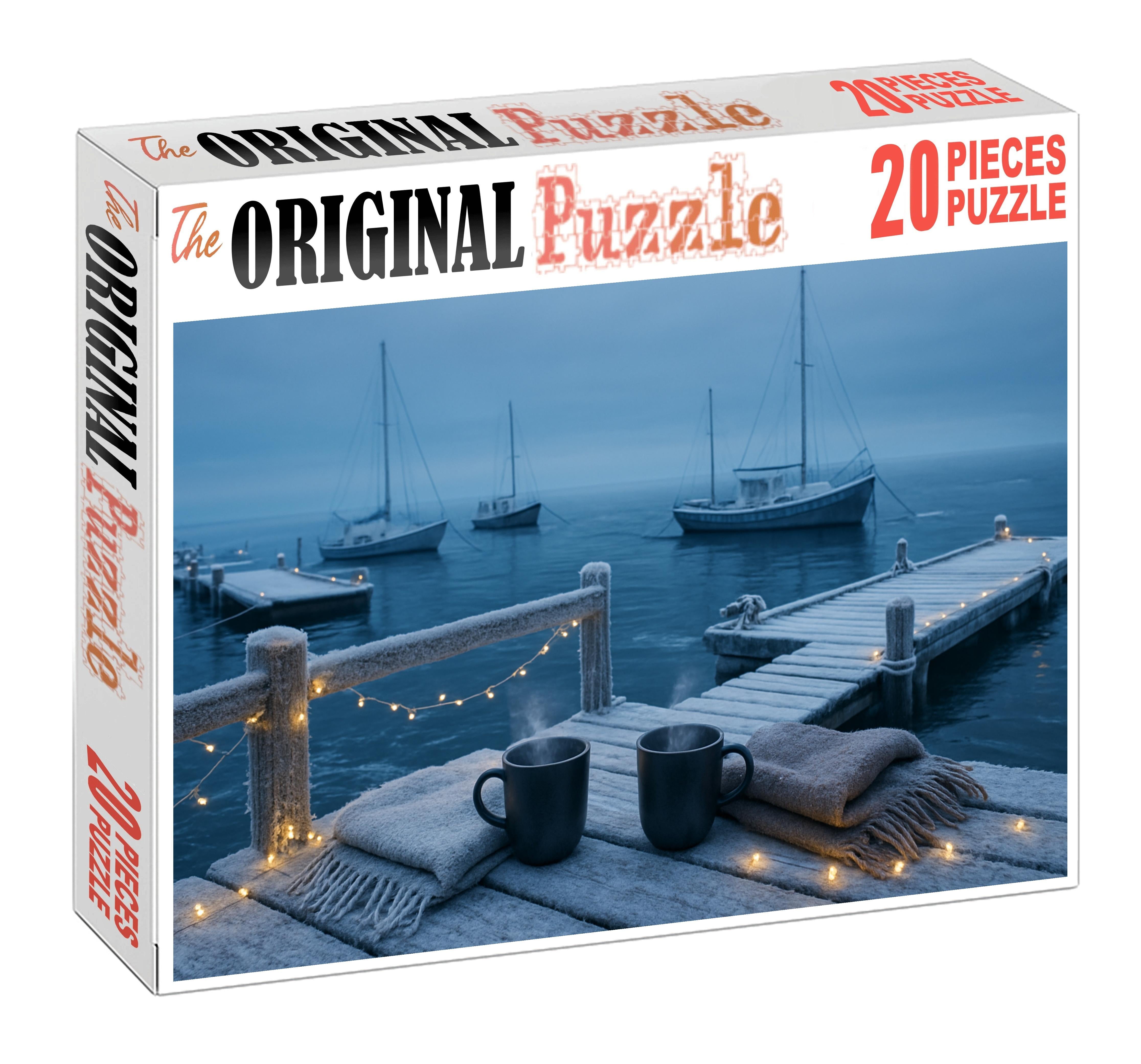 Icy Harbor Gathering 1000 Piece Puzzle