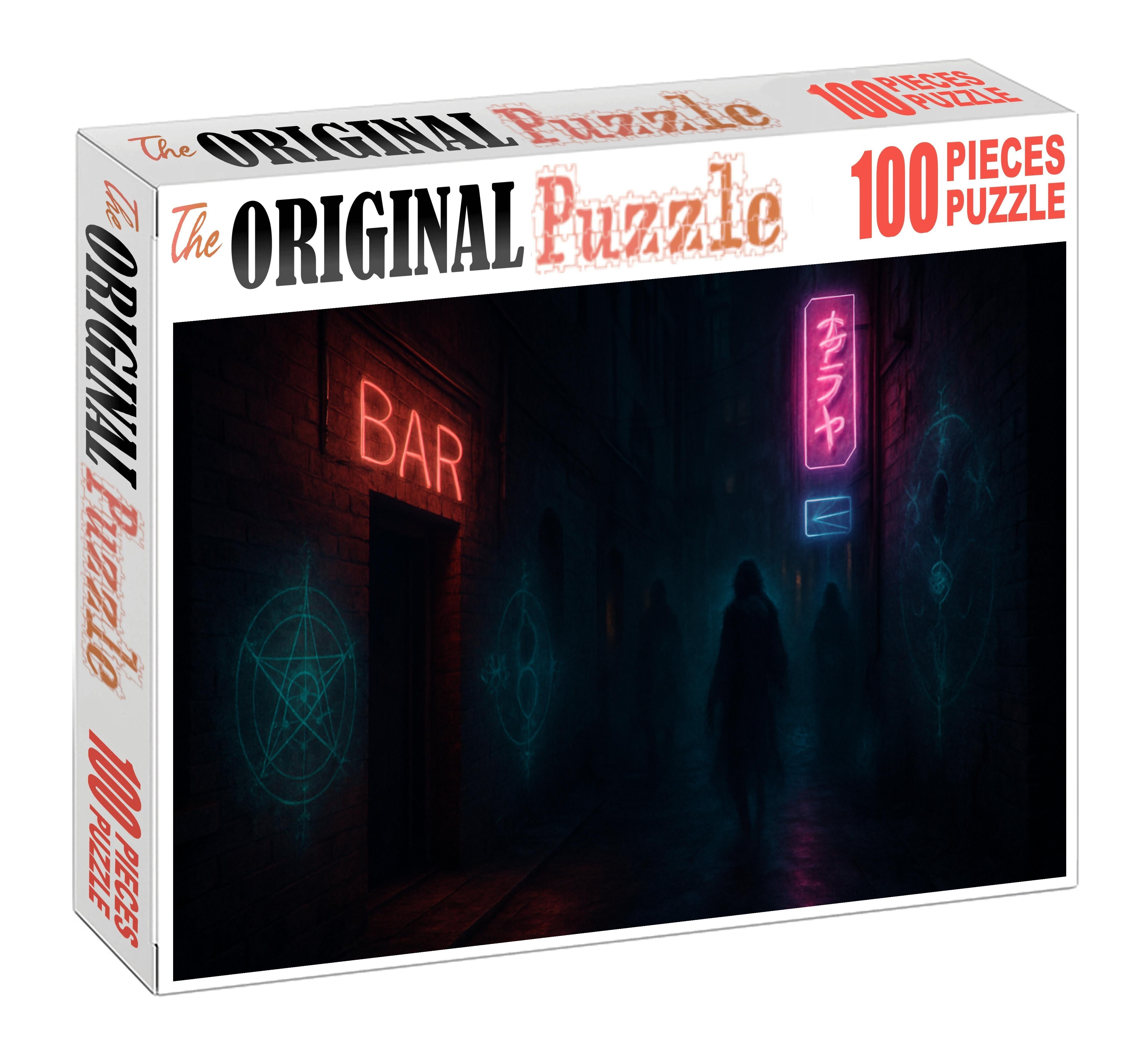 Post-urban Fantasy Streets Mystical Elements Meet Gritty City Life Custom Jigsaw Puzzle