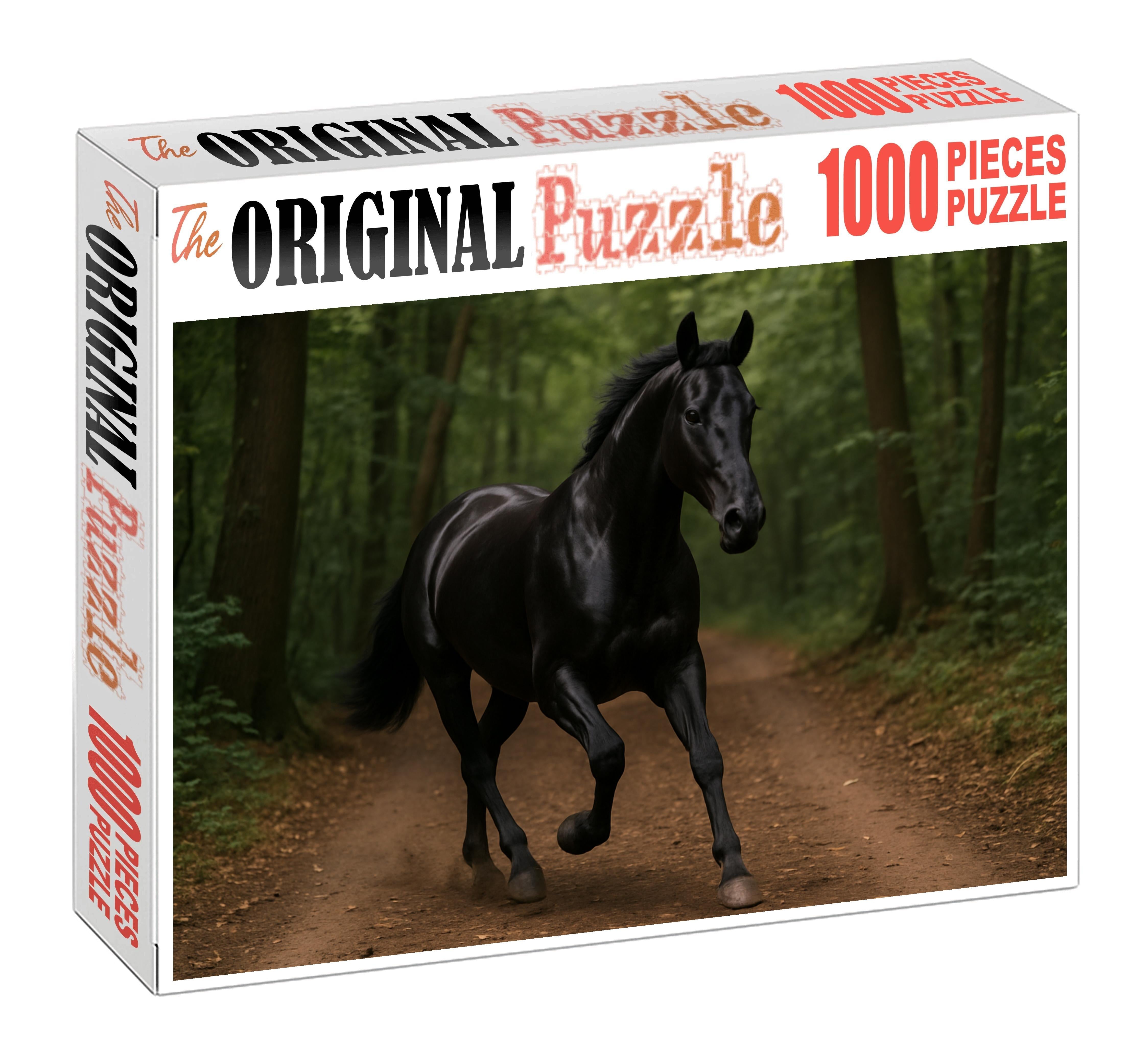 Onyx Whisper Sleek Black Gelding With Agile Ground-covering Stride Easy Puzzles