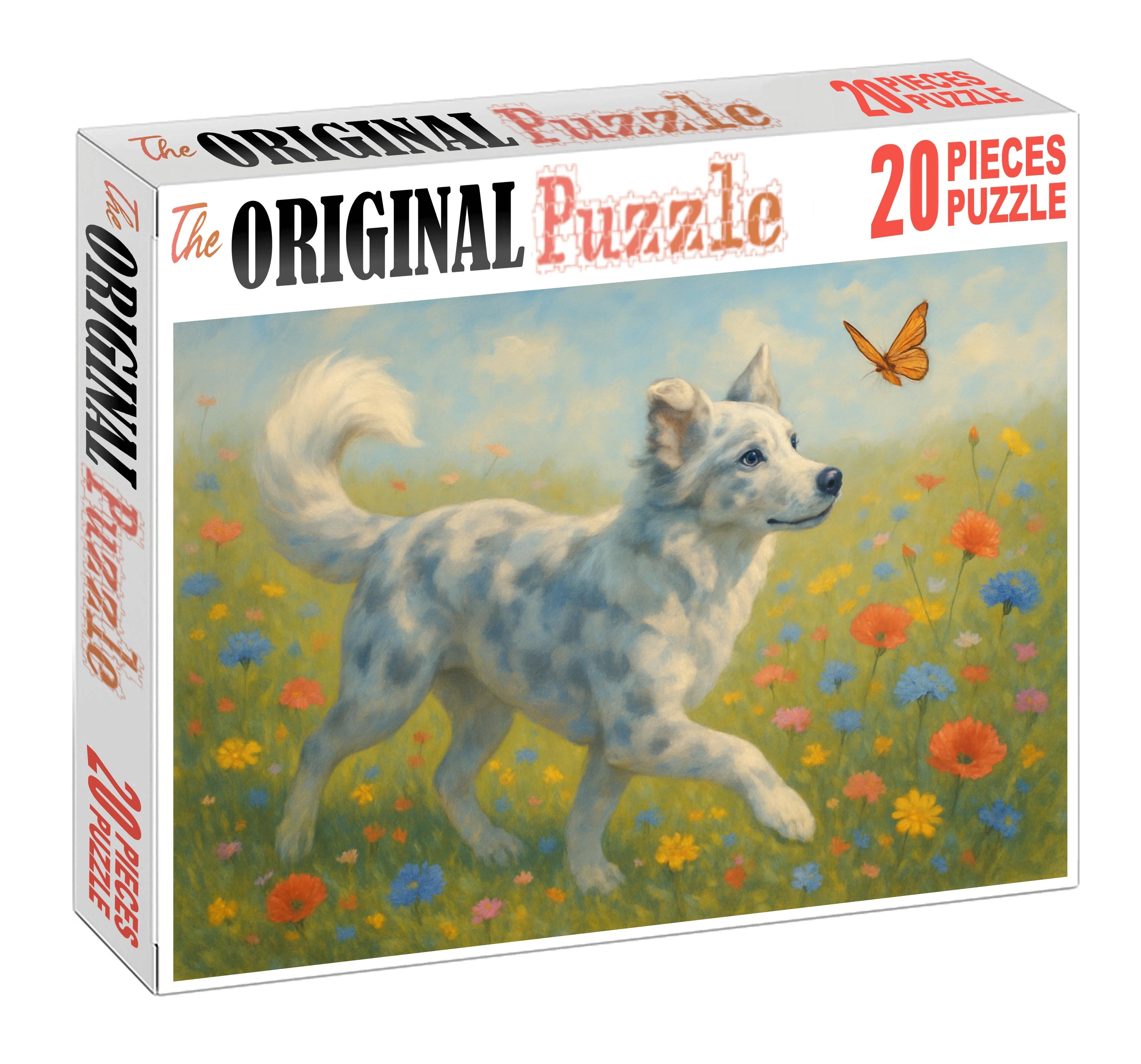 Cloud Merle Soft-mottled Coat Tracker With Keen Scenting Instincts Custom Jigsaw Puzzle