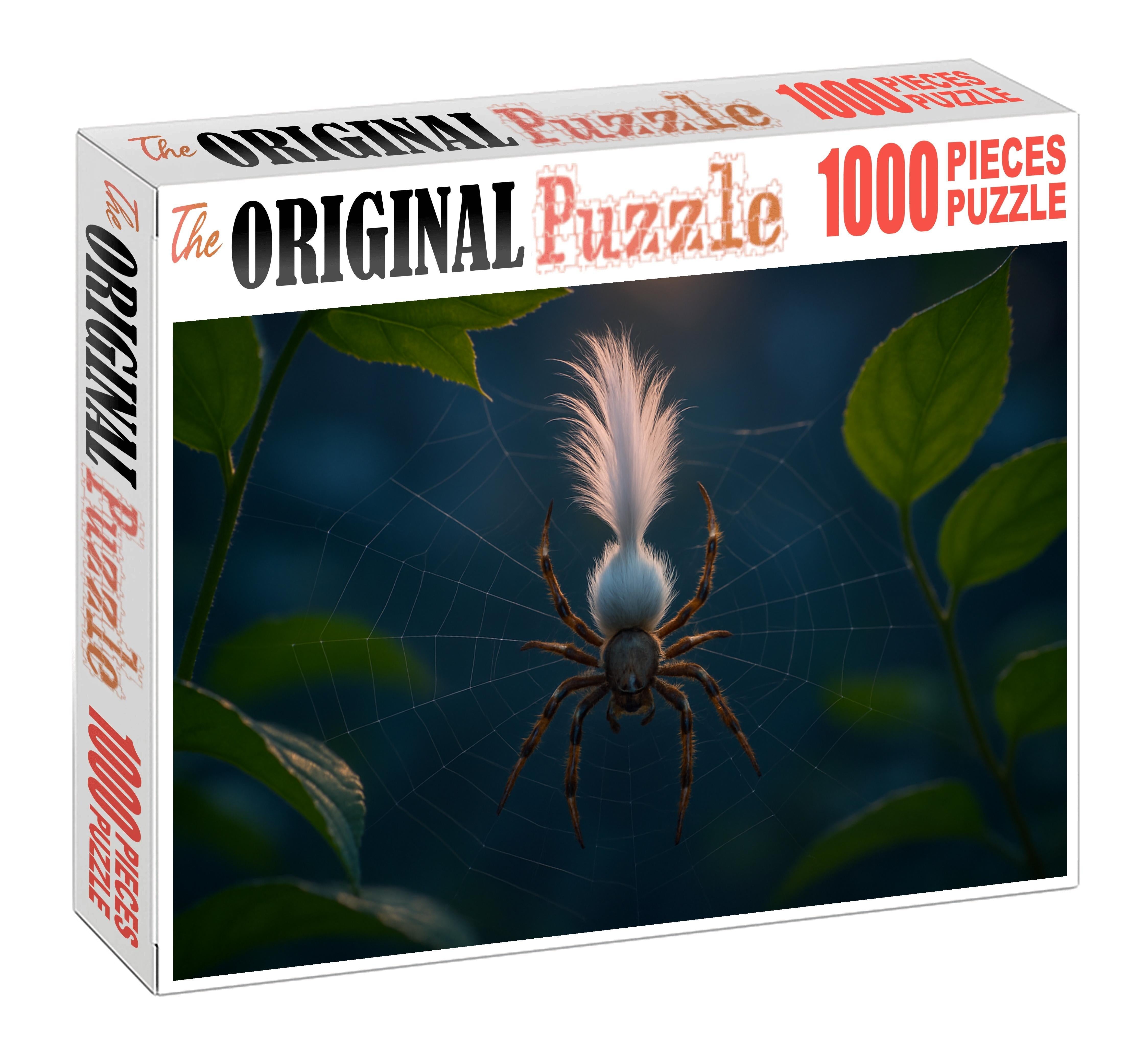 Ivory Crest Spiderling Arboreal Weaver With Ornate Head Plumes Puzzle For Adults