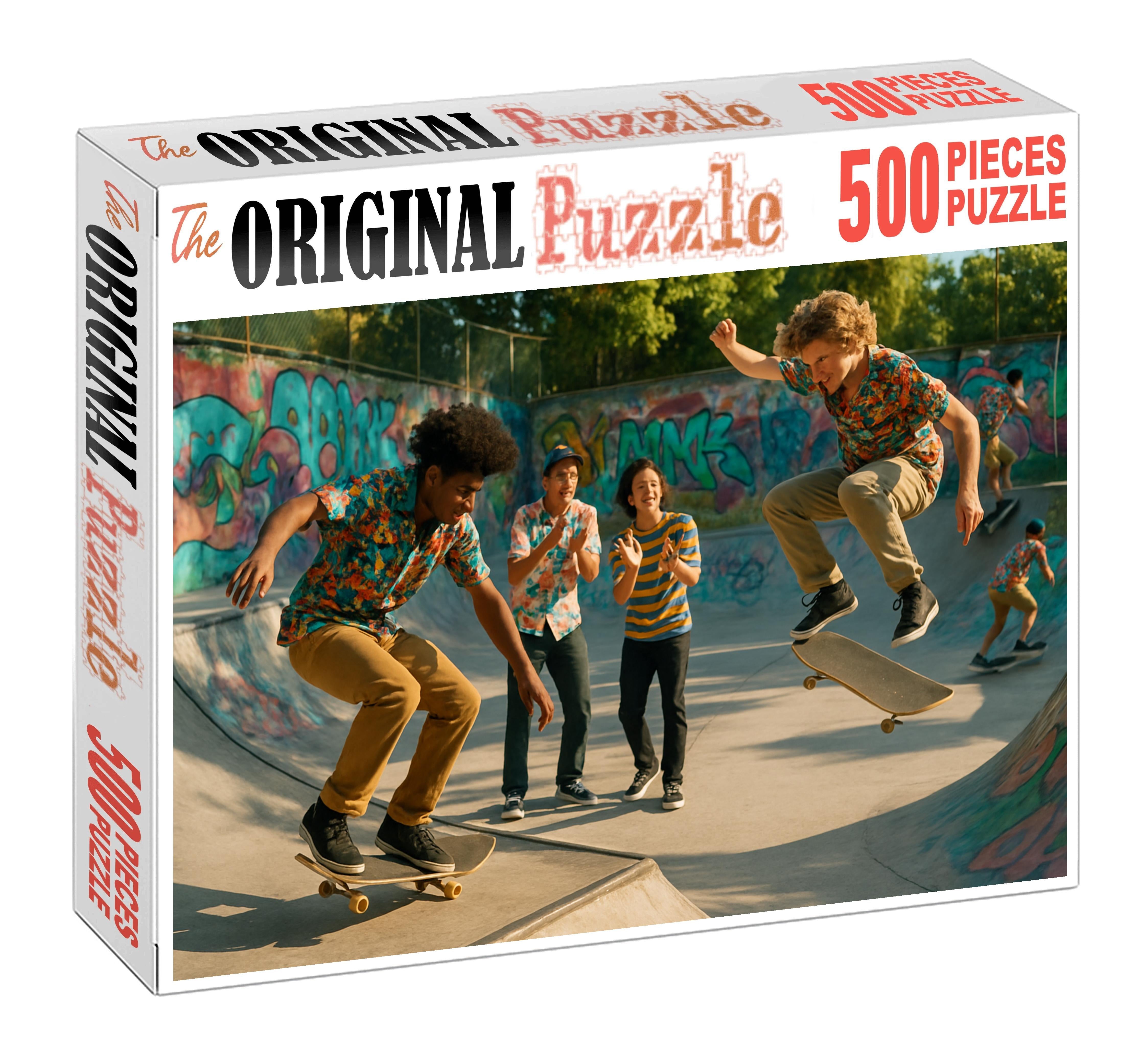 Retro Skateboard Culture Revival Unique Puzzle Design