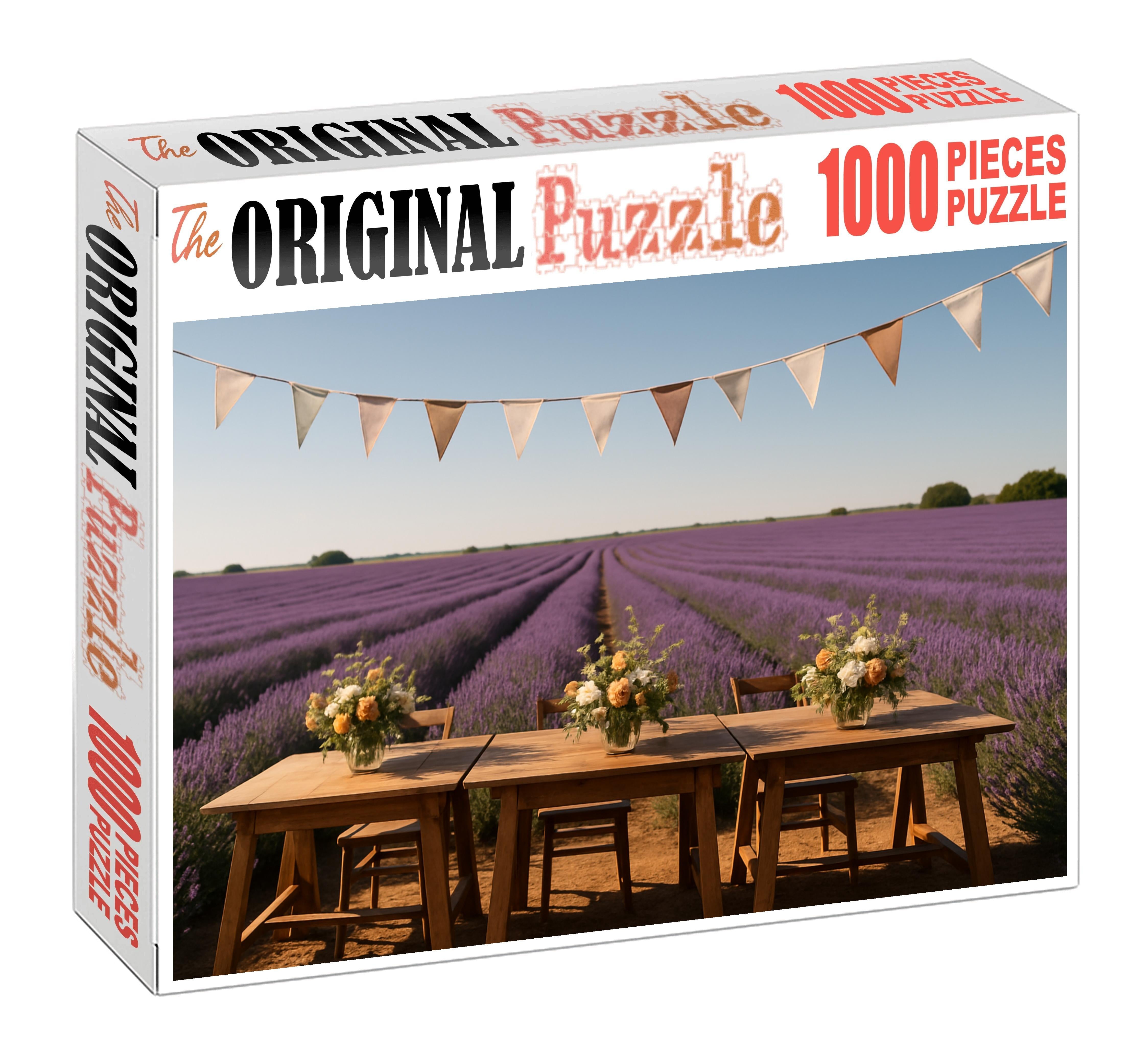 Lavender Field Celebration 1000 Piece Puzzle