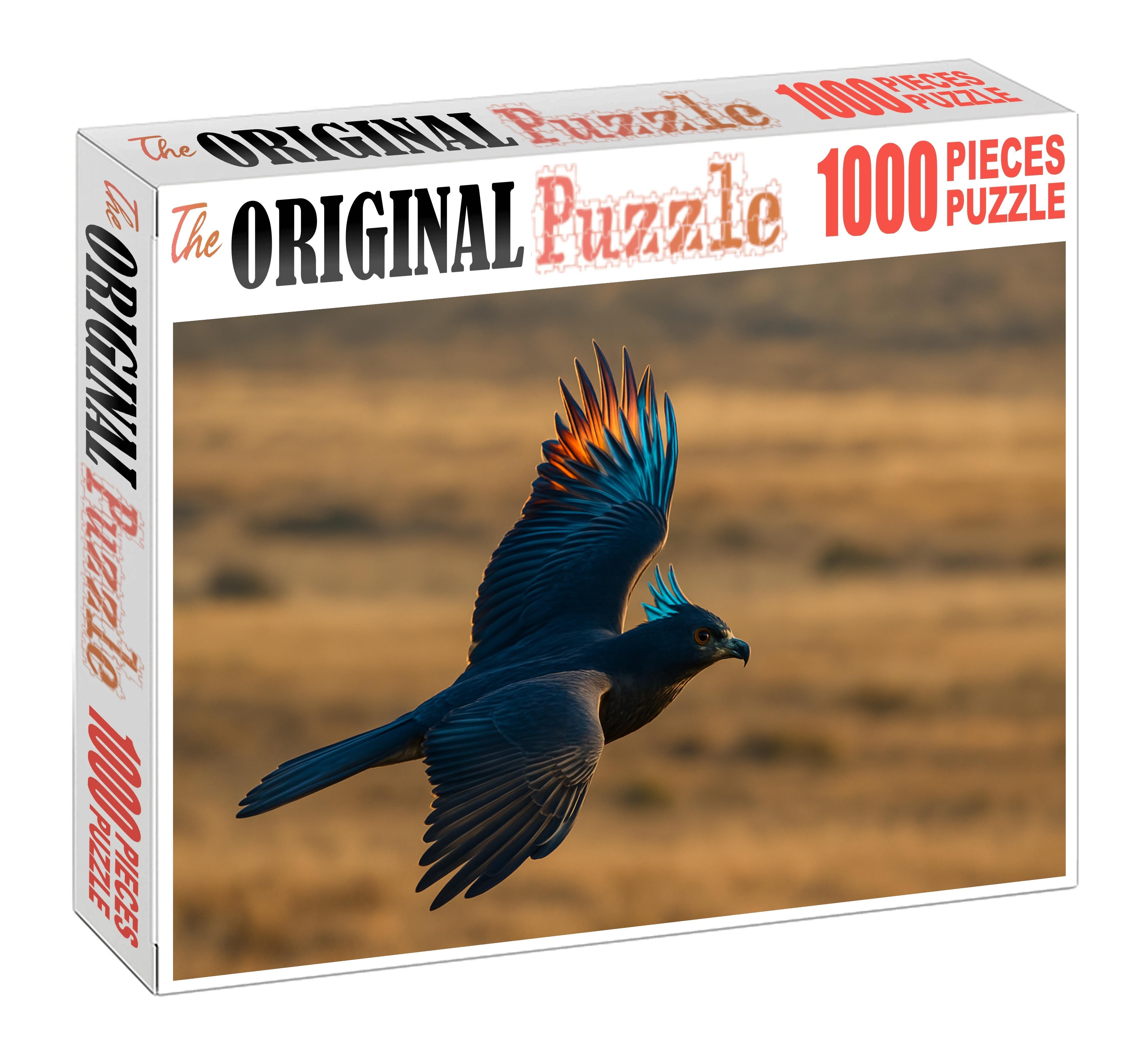 Aurora Crest Hawk Medium-sized Bird Of Prey With Iridescent Feathering And Keen Eyesight Puzzle Fun
