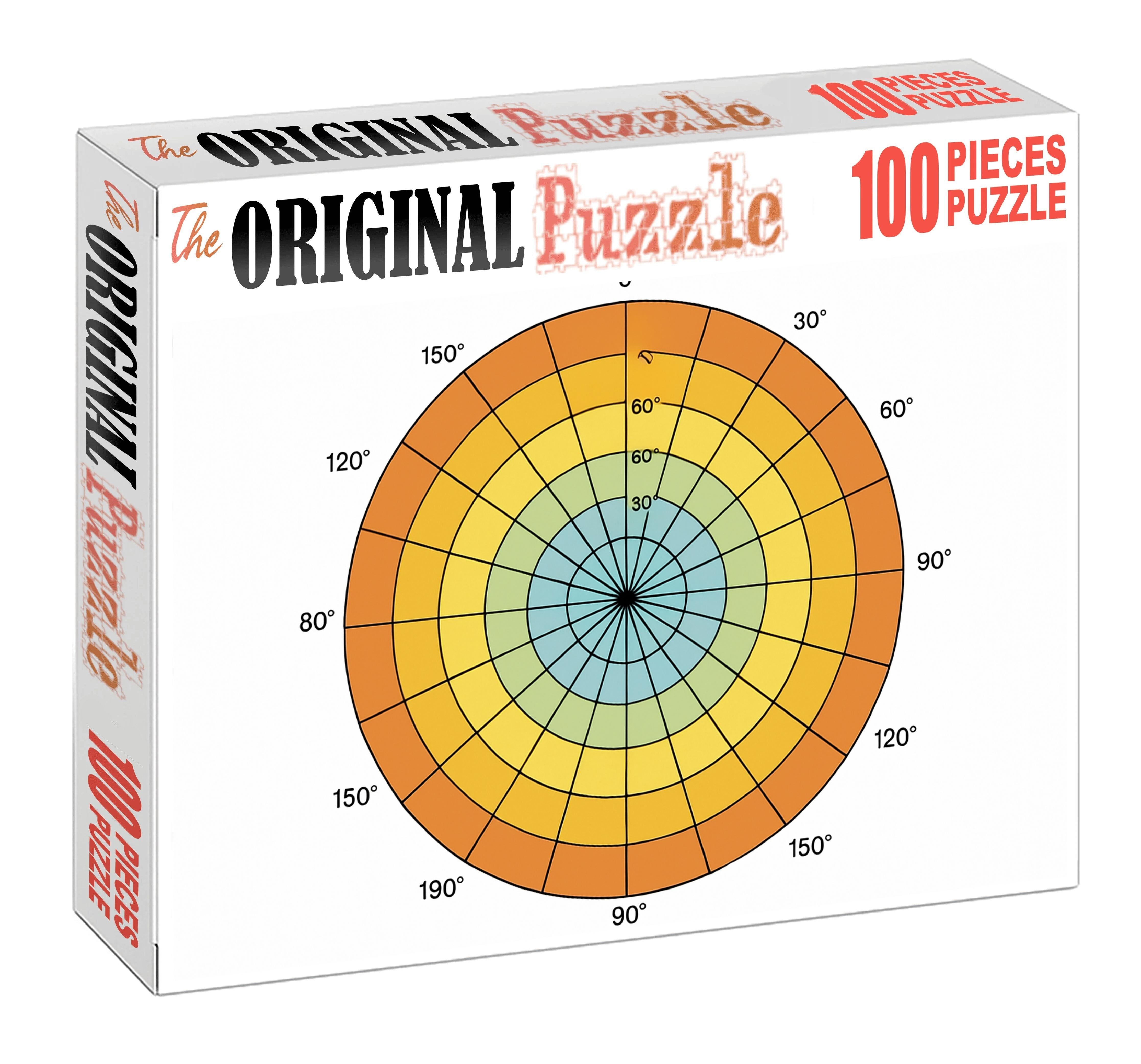 Polar Projection Starburst Map 50 Piece Puzzle