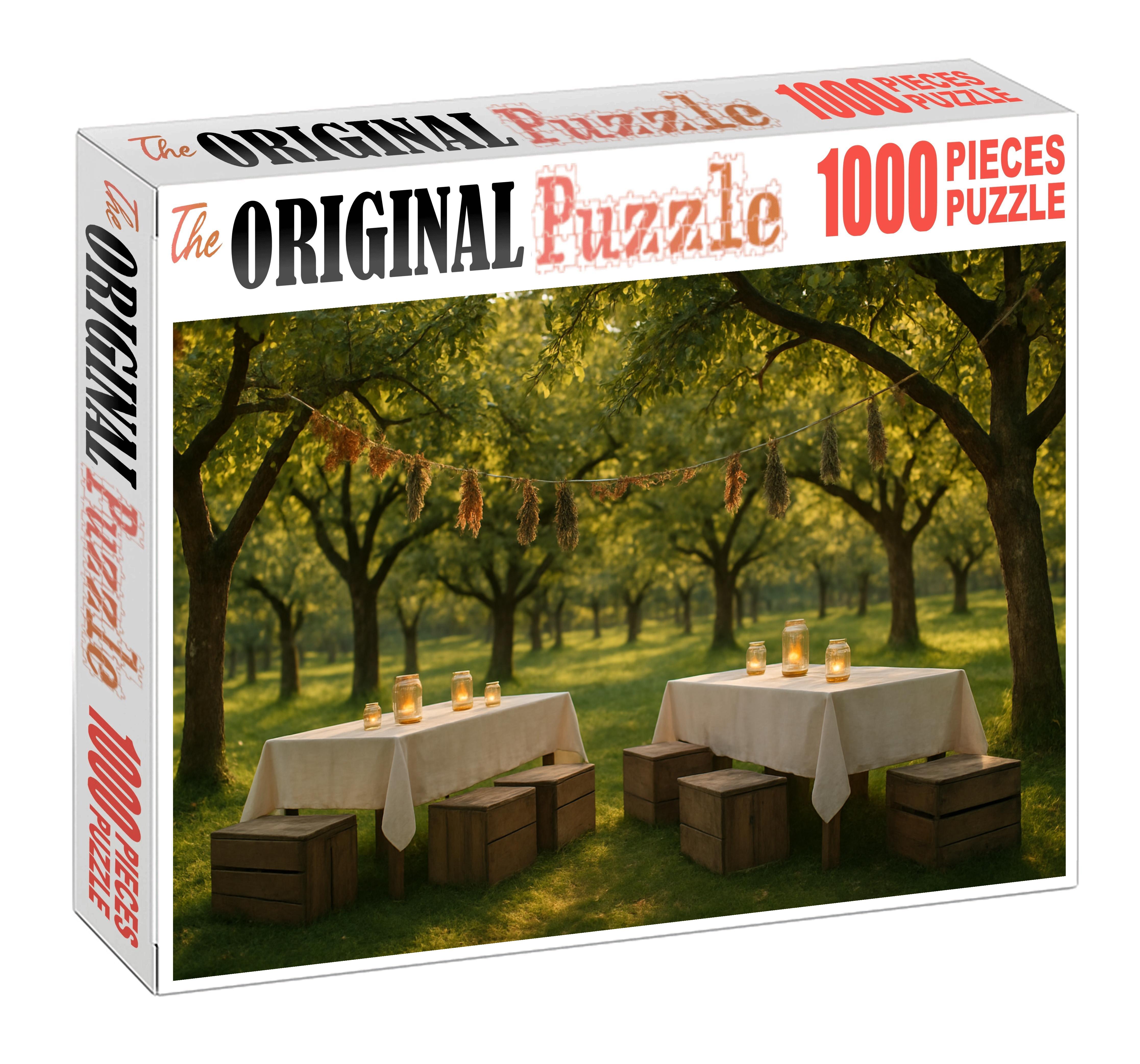Sunlit Orchard Gathering Premium Puzzle Pieces
