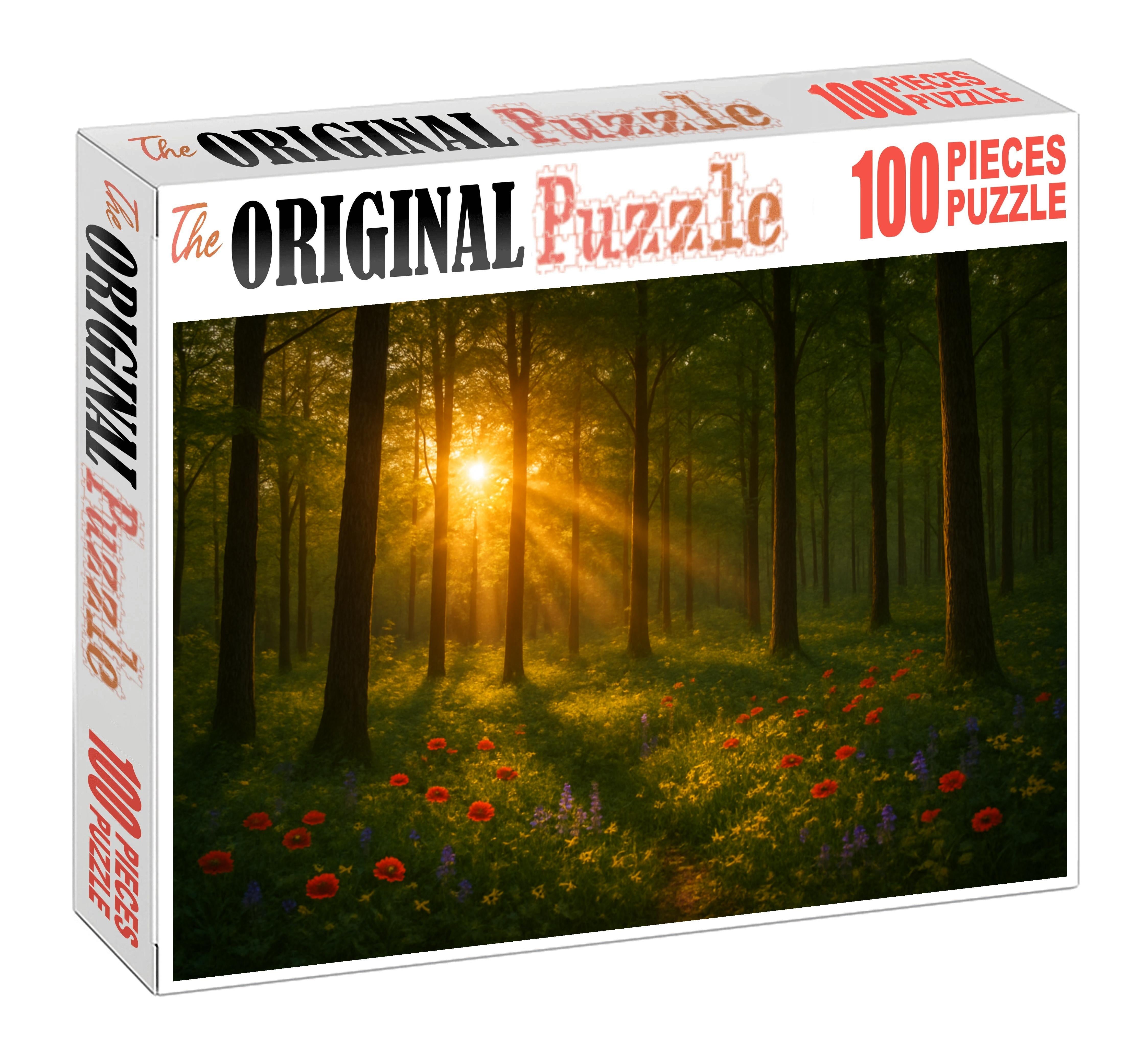 Golden Hour Woodland Unique Puzzle Design