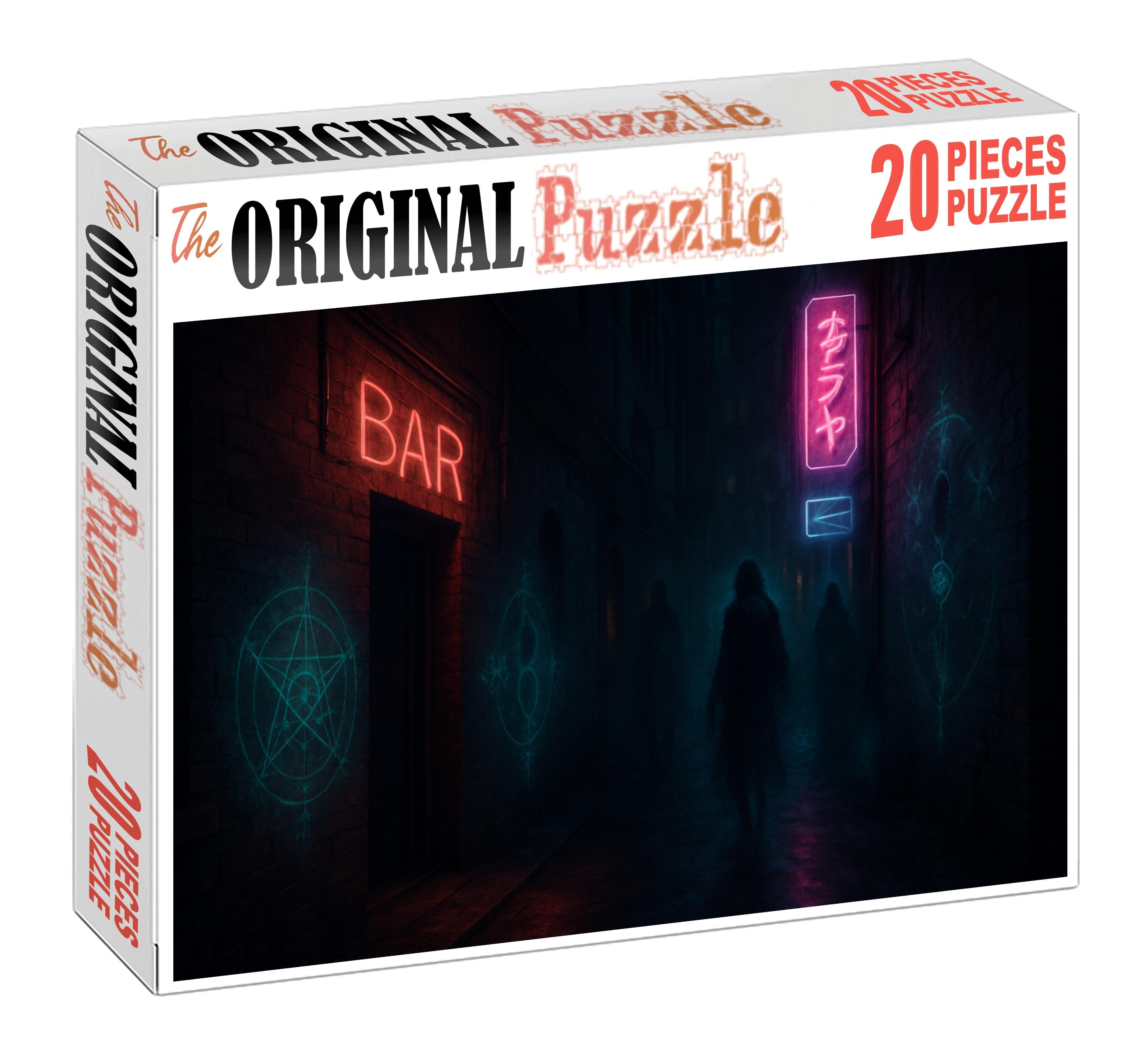 Post-urban Fantasy Streets Mystical Elements Meet Gritty City Life Custom Jigsaw Puzzle