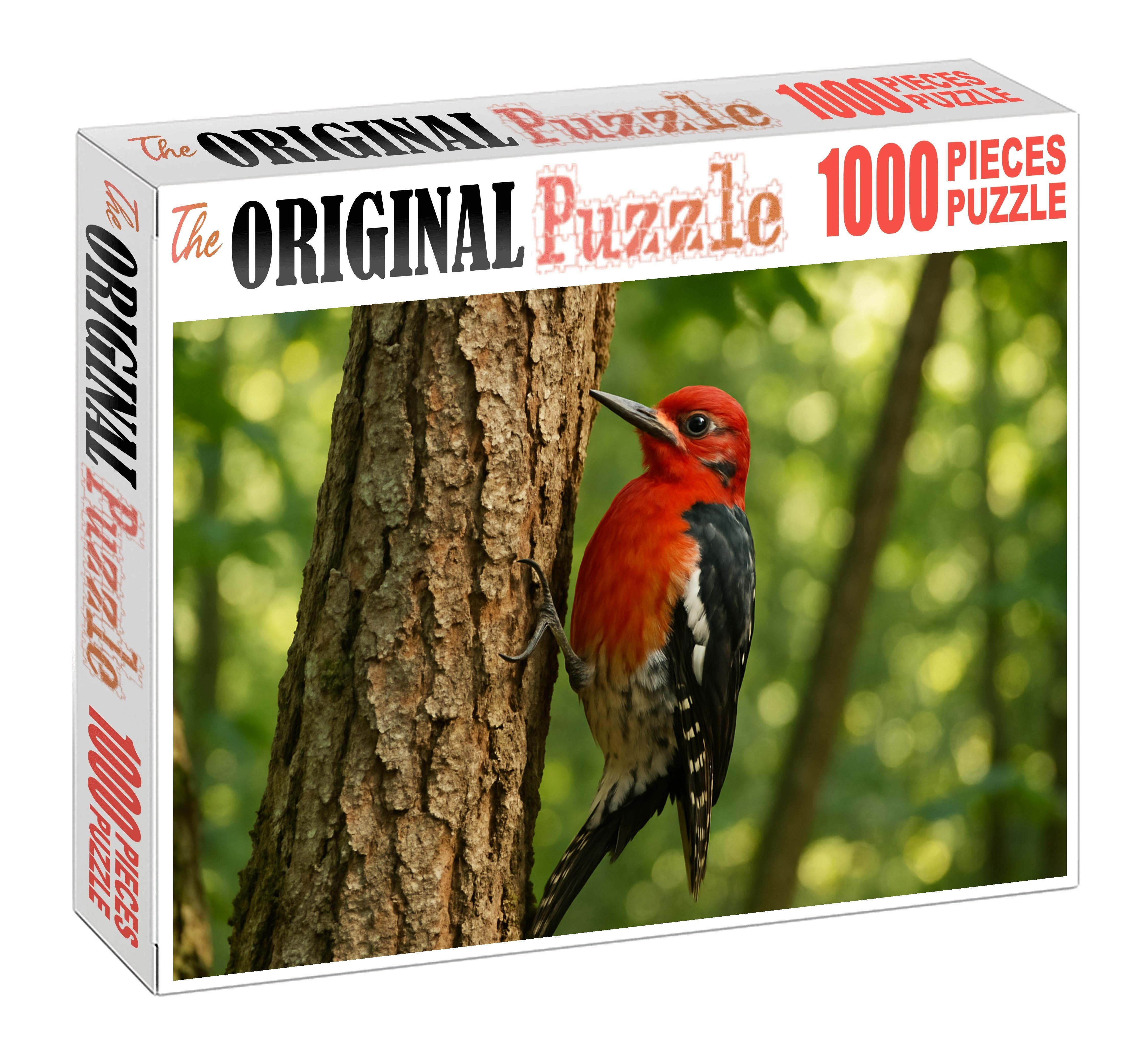 Crimson-breasted Woodpecker The Forest's Hammering Artist Puzzle Fun