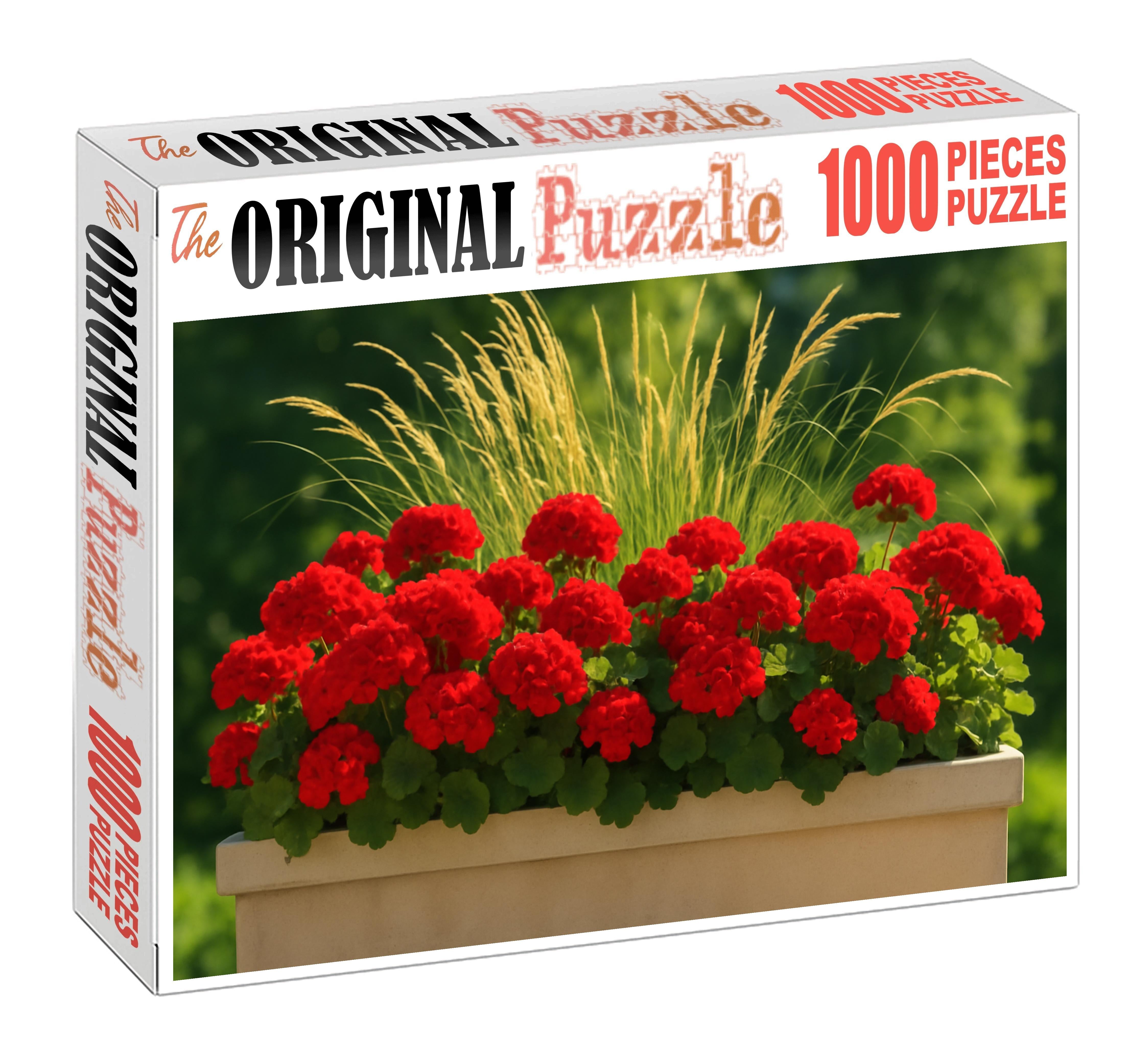 Bold Crimson Edge Planter Family Puzzles