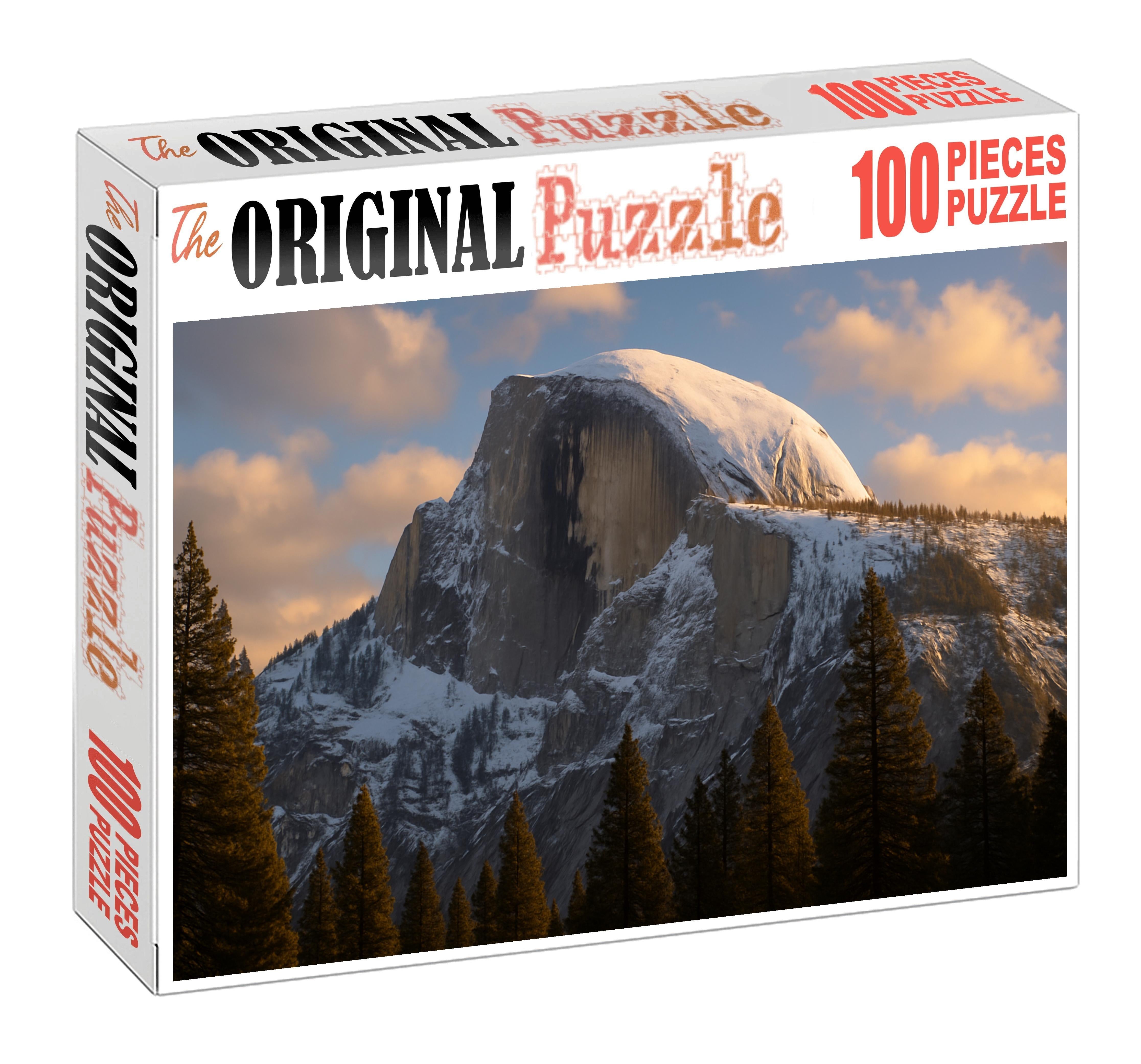 Snow-clad Dome Above The Alpine Forest Mini Puzzle