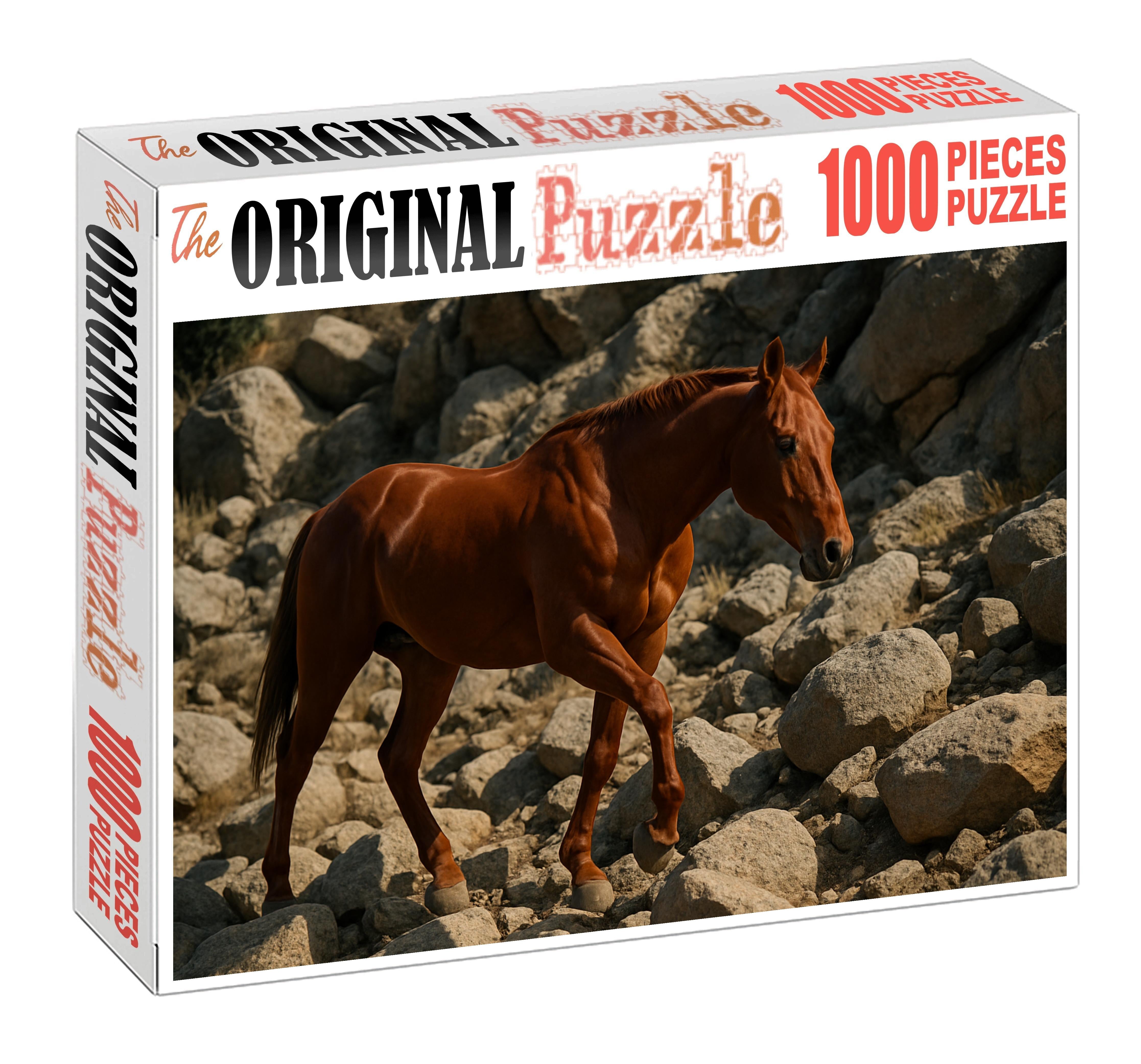 Crimson Valor Bold Sorrel Gelding With Muscular Frame And Surefootedness Easy Puzzles