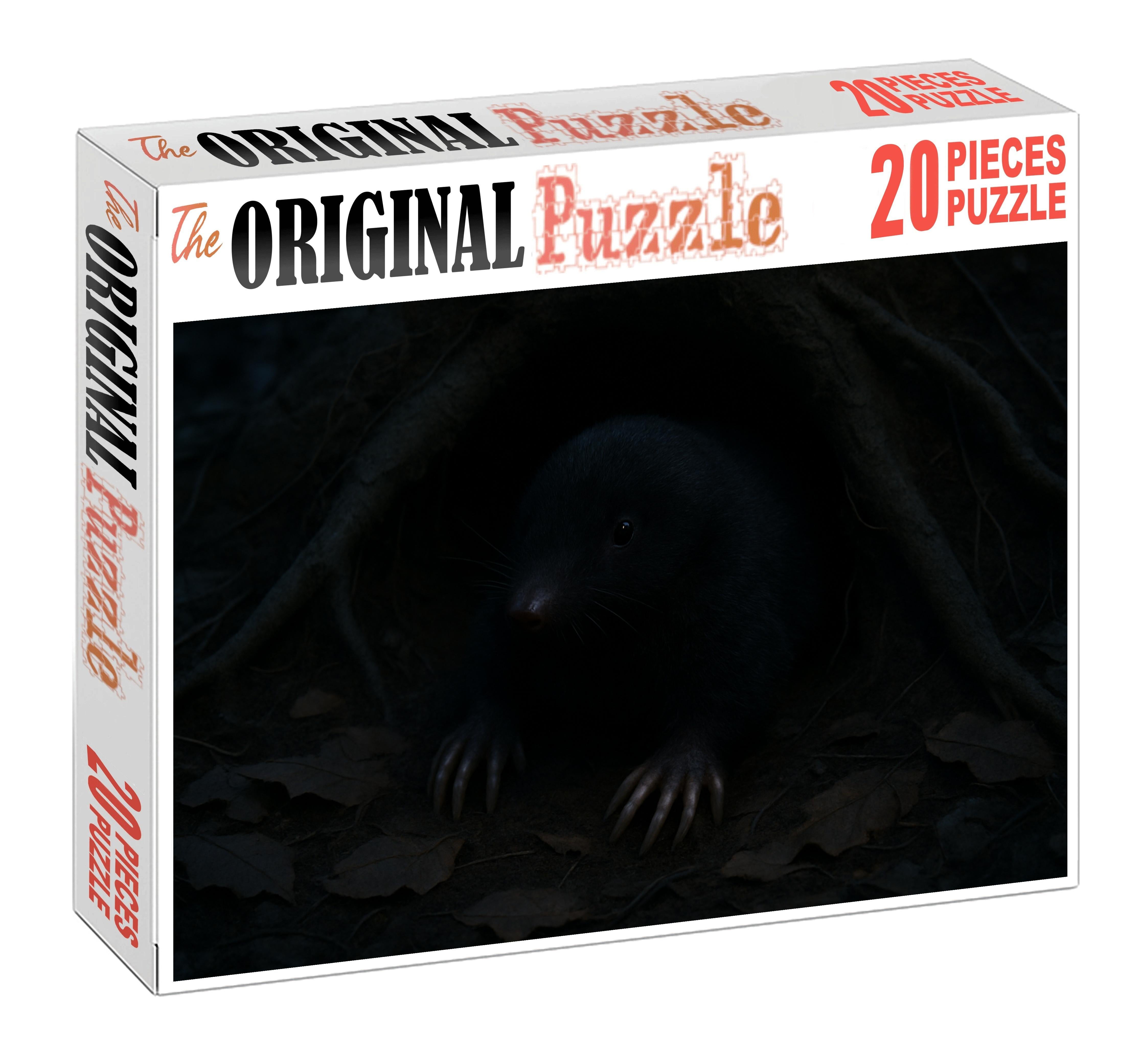 Obsidian Whisper Shadow-dwelling Burrower 50 Piece Puzzle