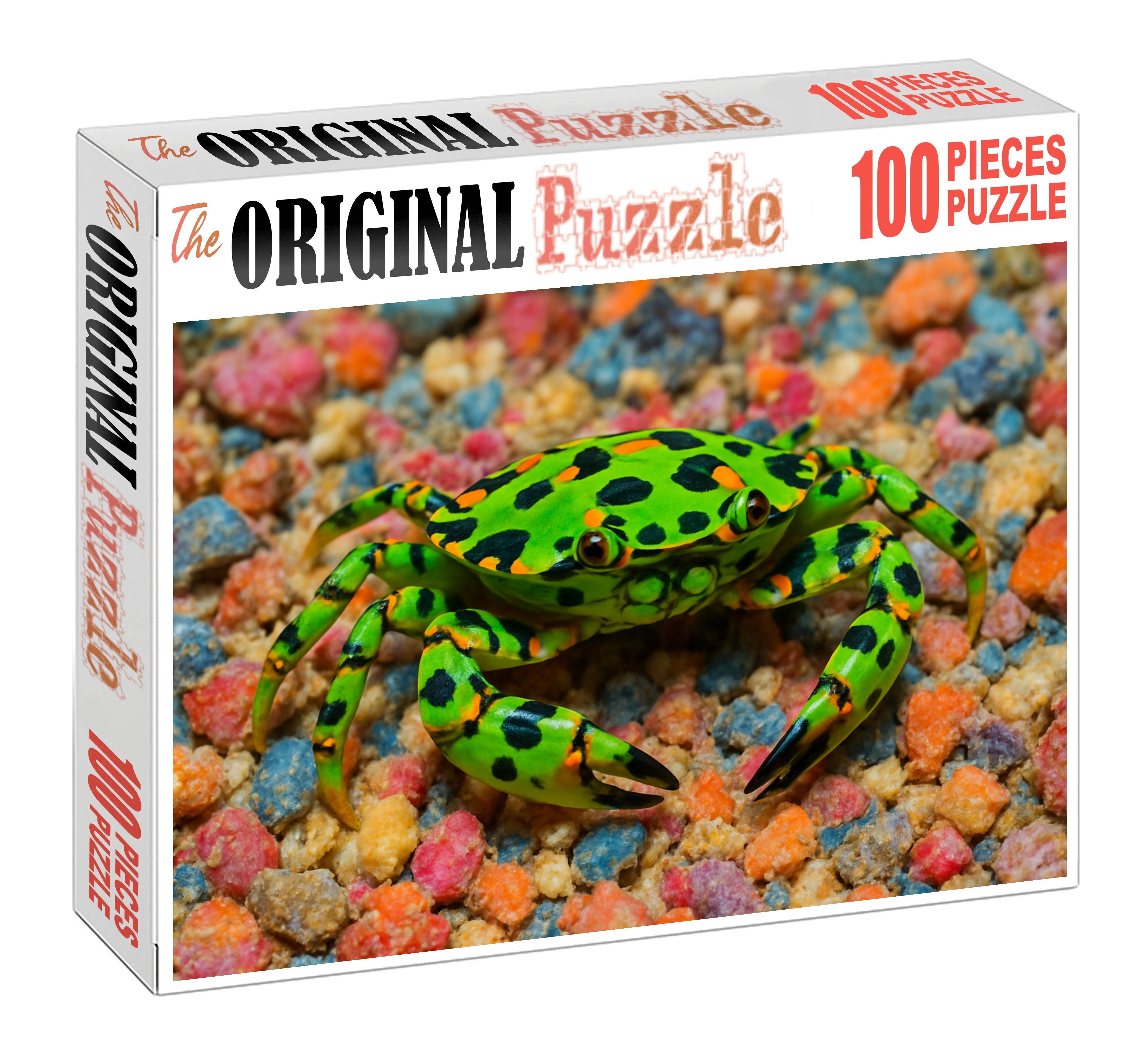 Emerald Harlequin Crab Camouflaged Reef Dweller Challenging Puzzles