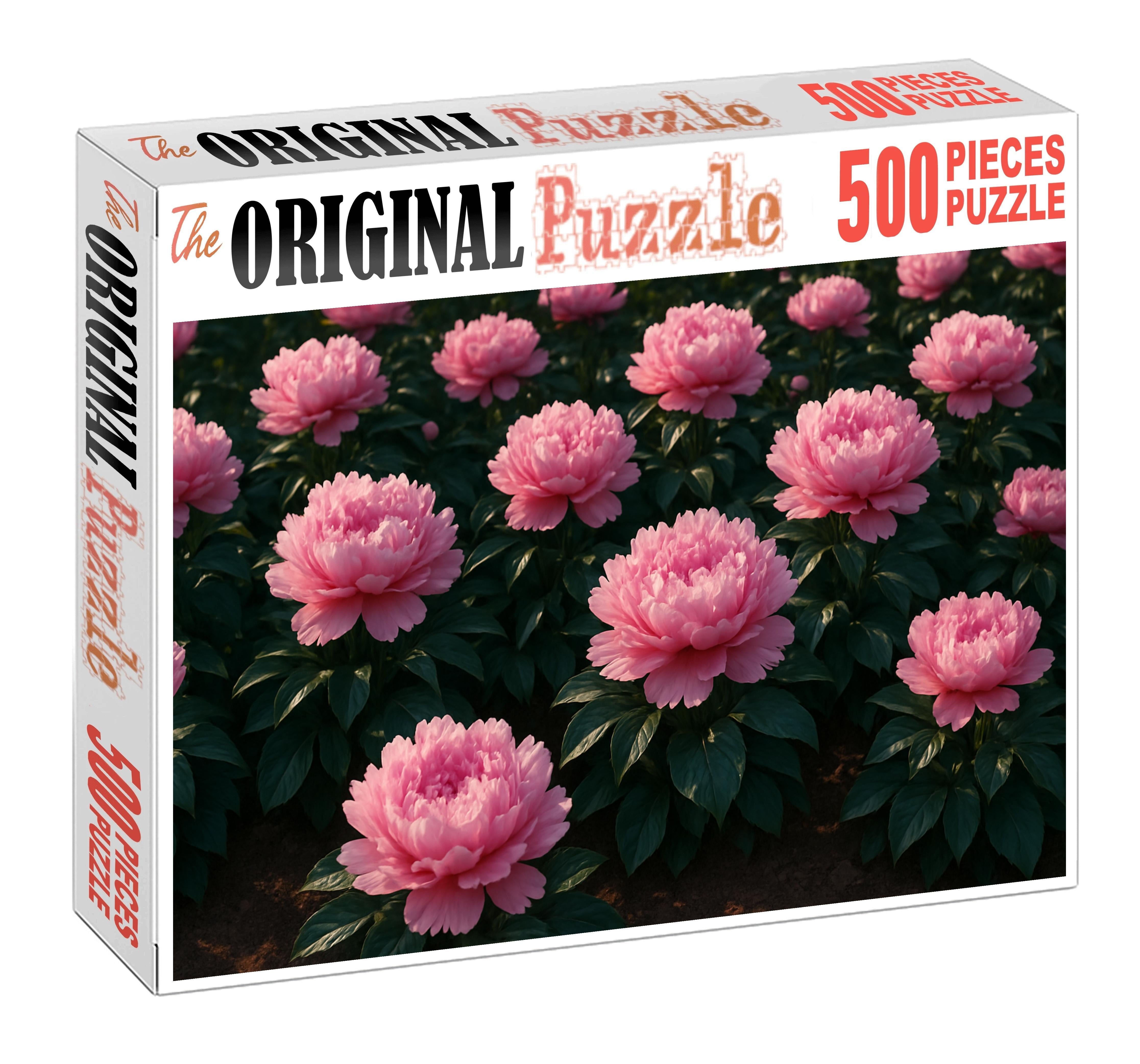 Blushing Peony Garden Bed 200 Piece Puzzle