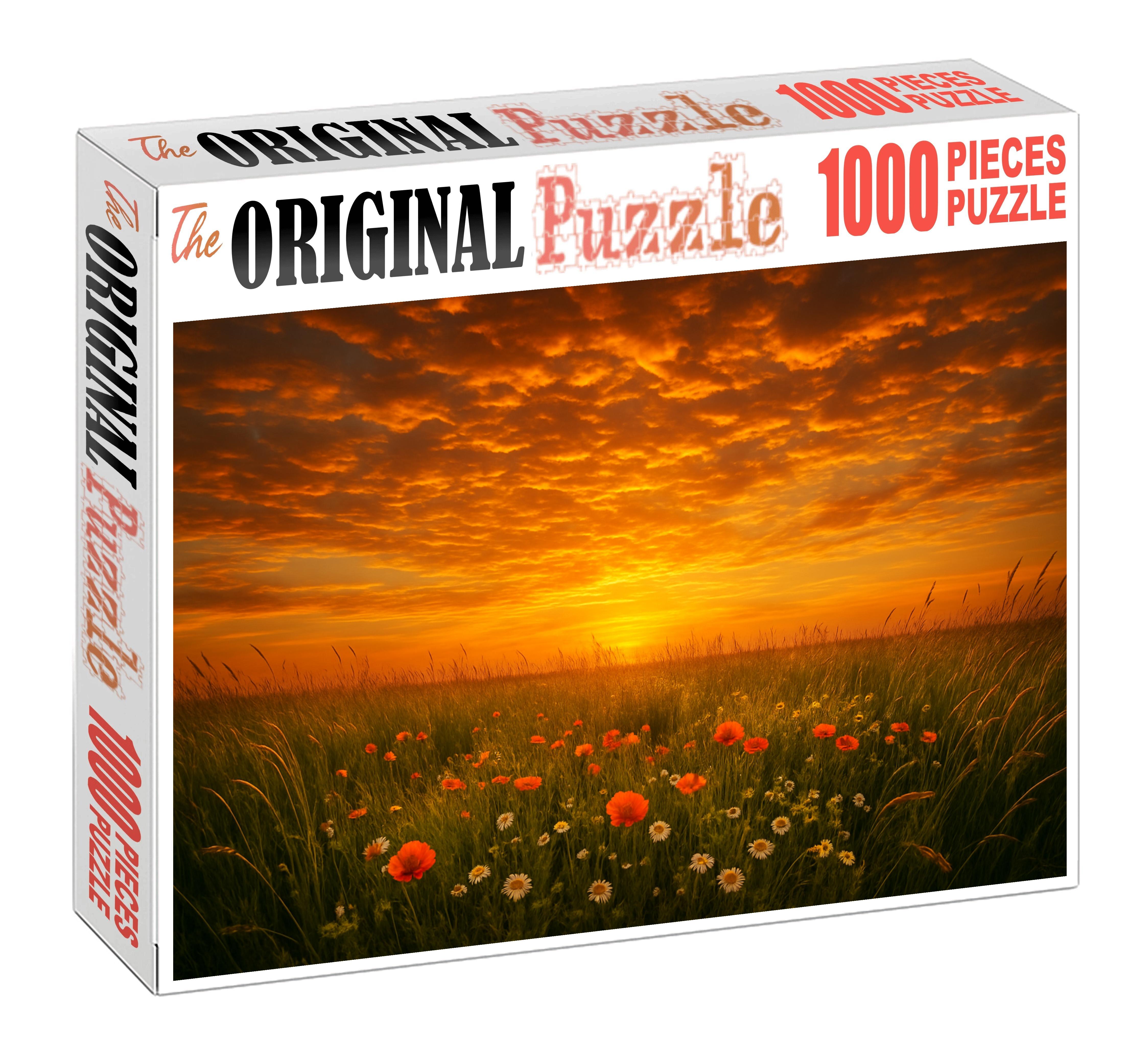 Golden Hour Meadow Puzzle For Adults