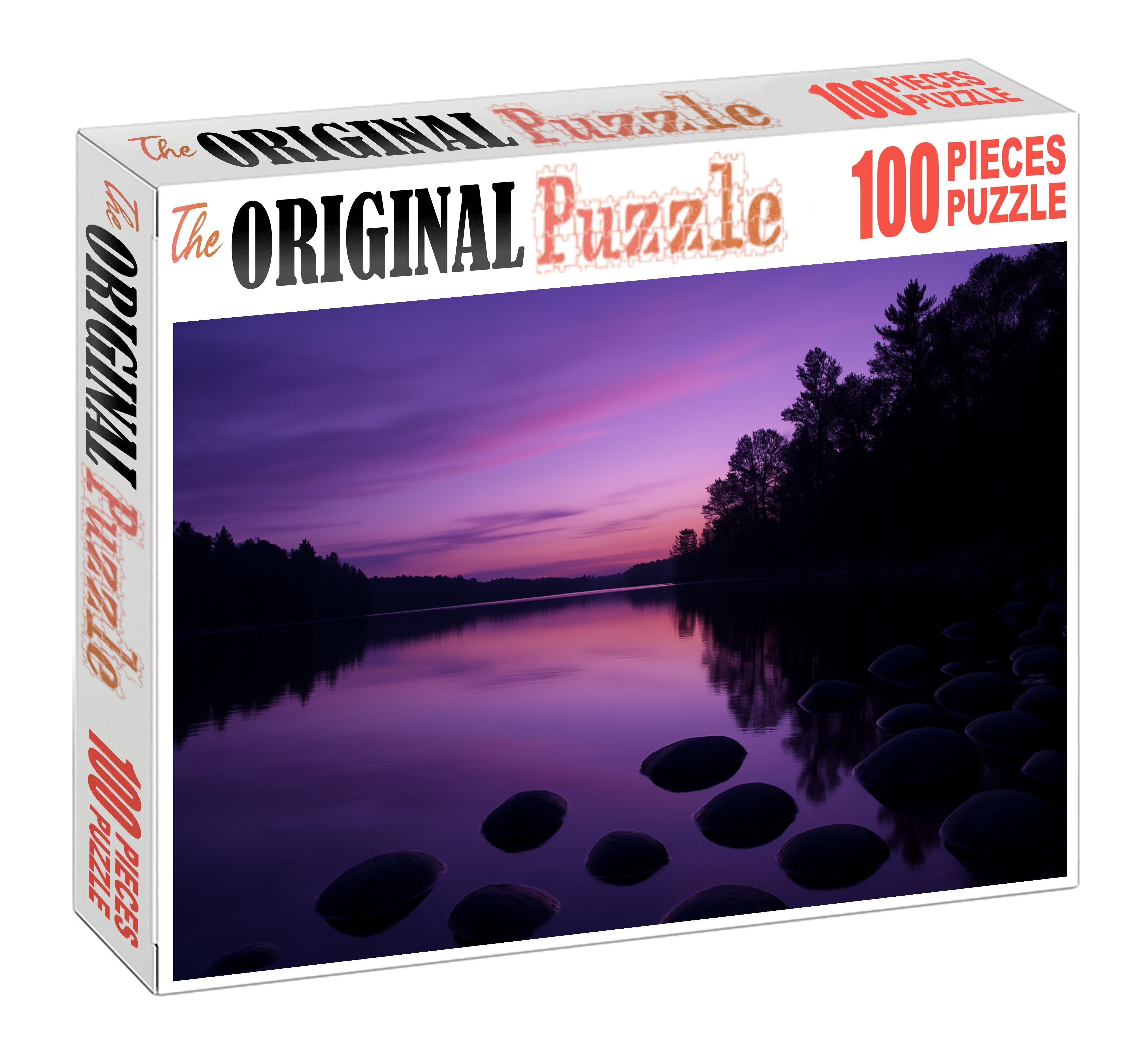 Twilight Serene Lake Shore 500 Piece Puzzle