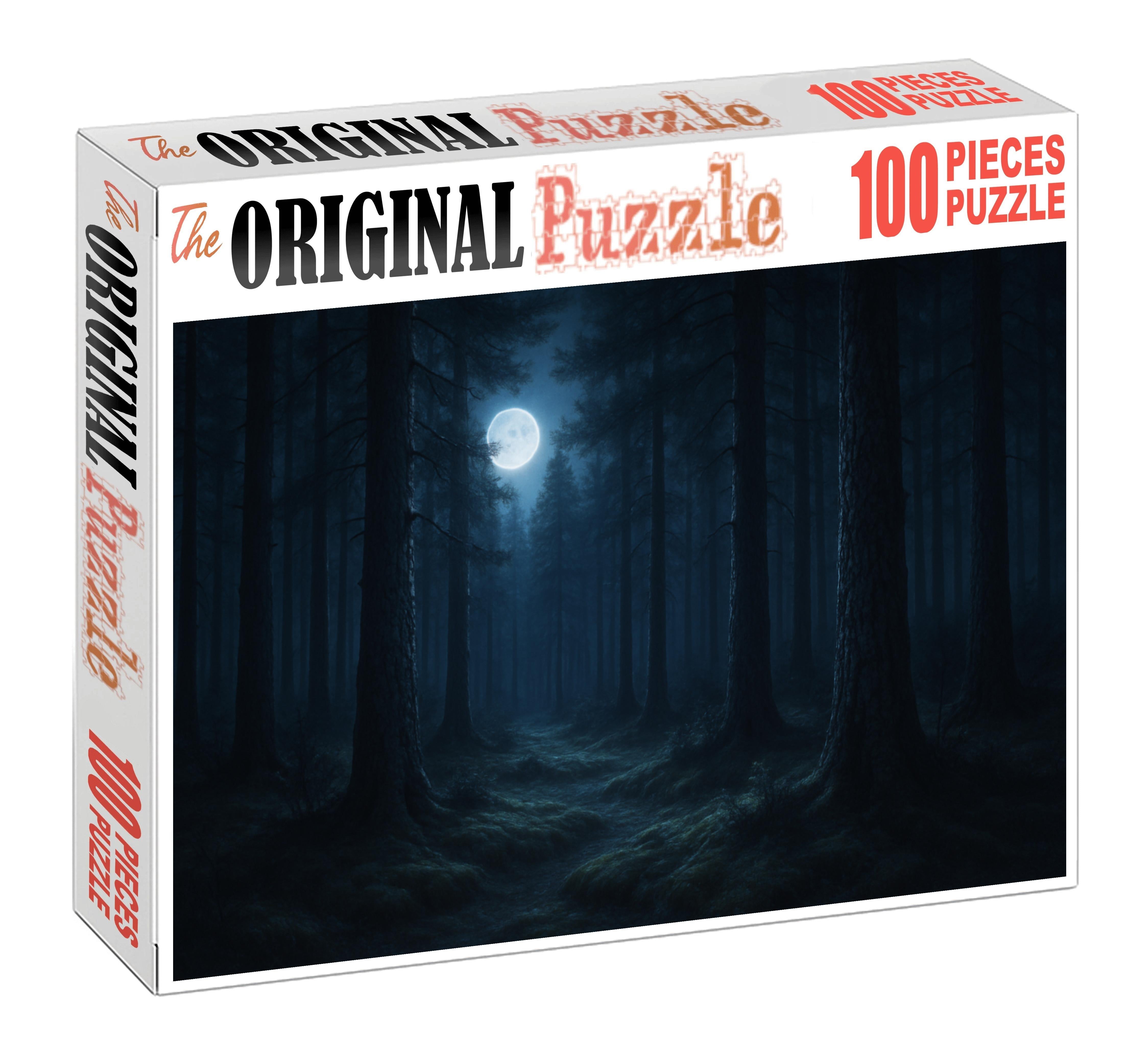 Moonlit Pine Hollow Unique Puzzle Design