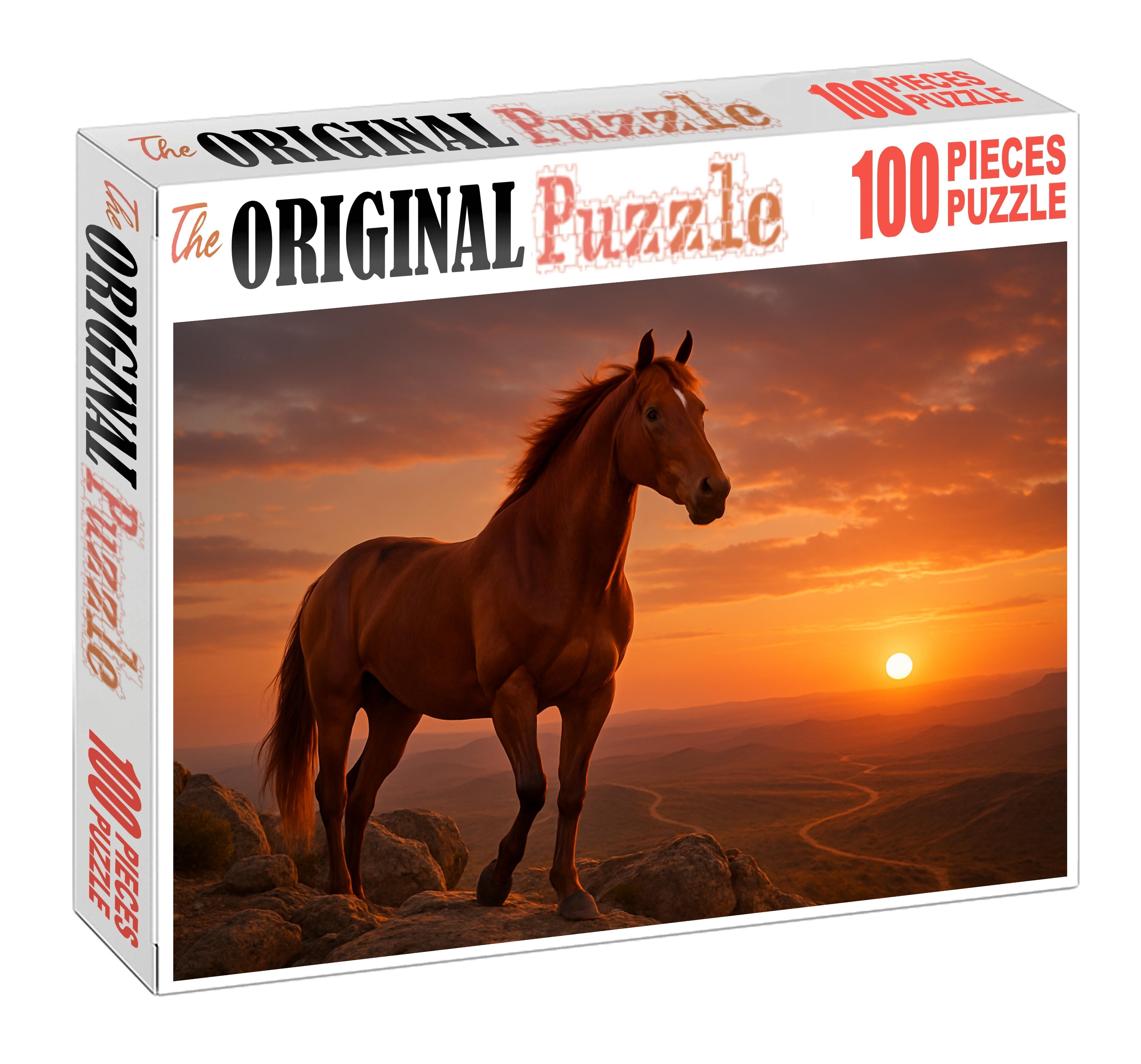 Crimson Ember Endurance Champion Large Format Puzzle