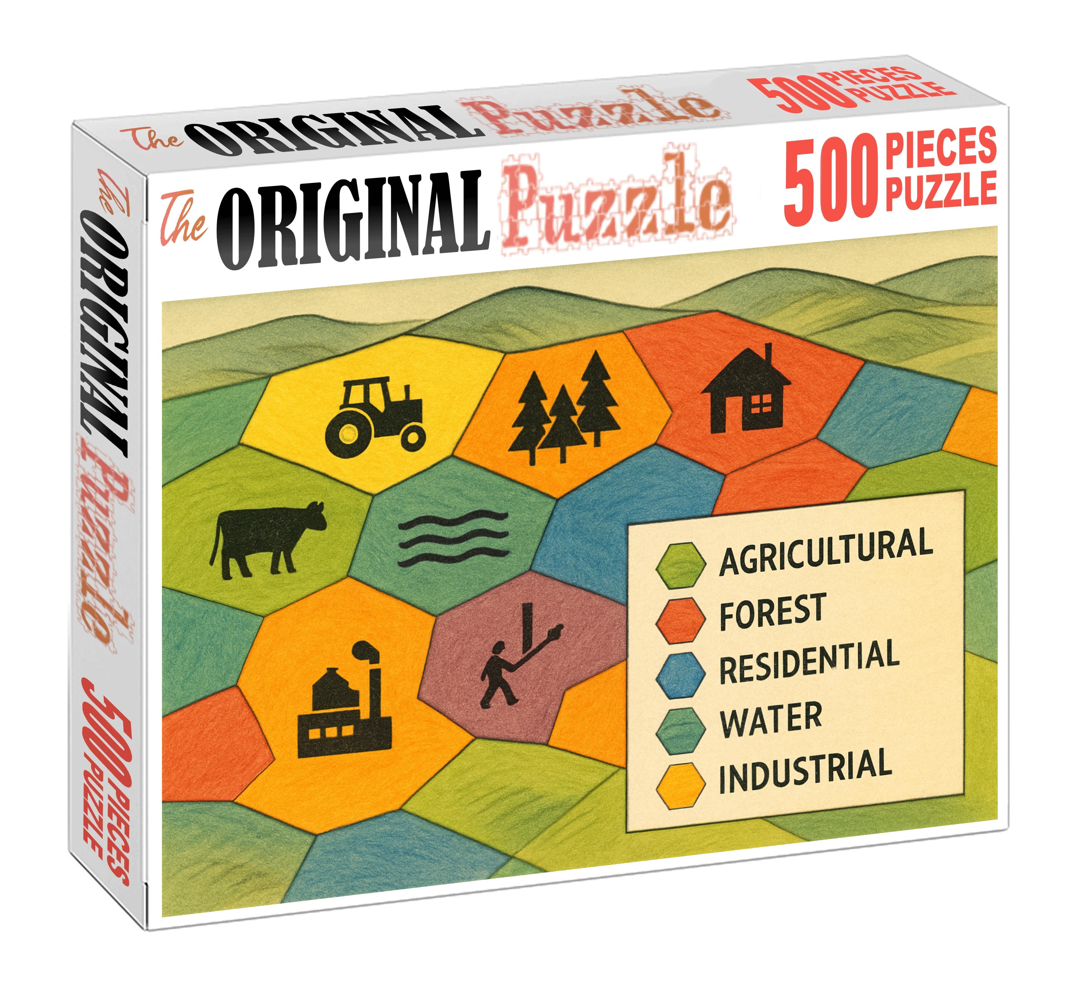 Cultural Landscape Pattern Map 300 Piece Puzzle