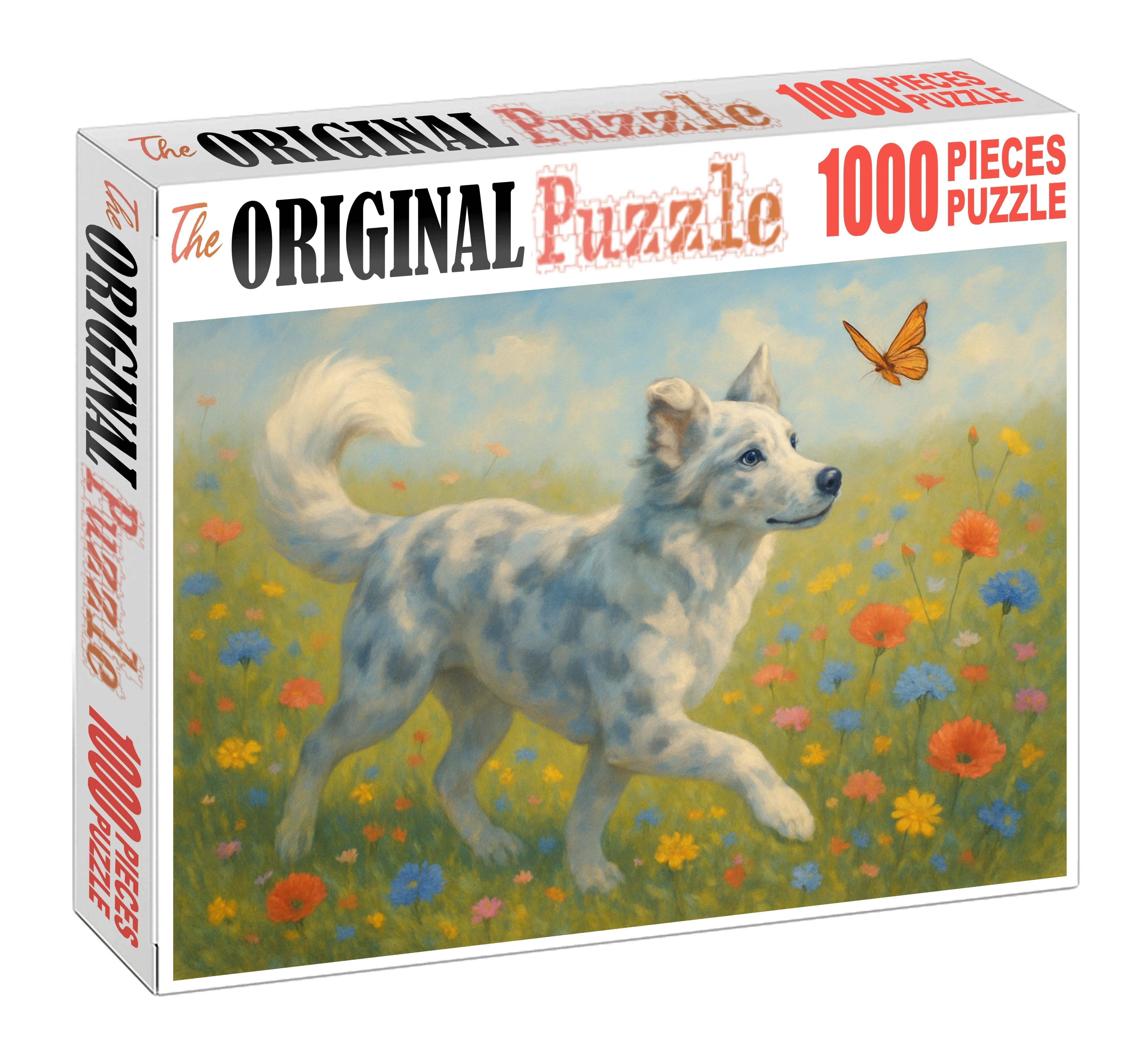 Cloud Merle Soft-mottled Coat Tracker With Keen Scenting Instincts Custom Jigsaw Puzzle