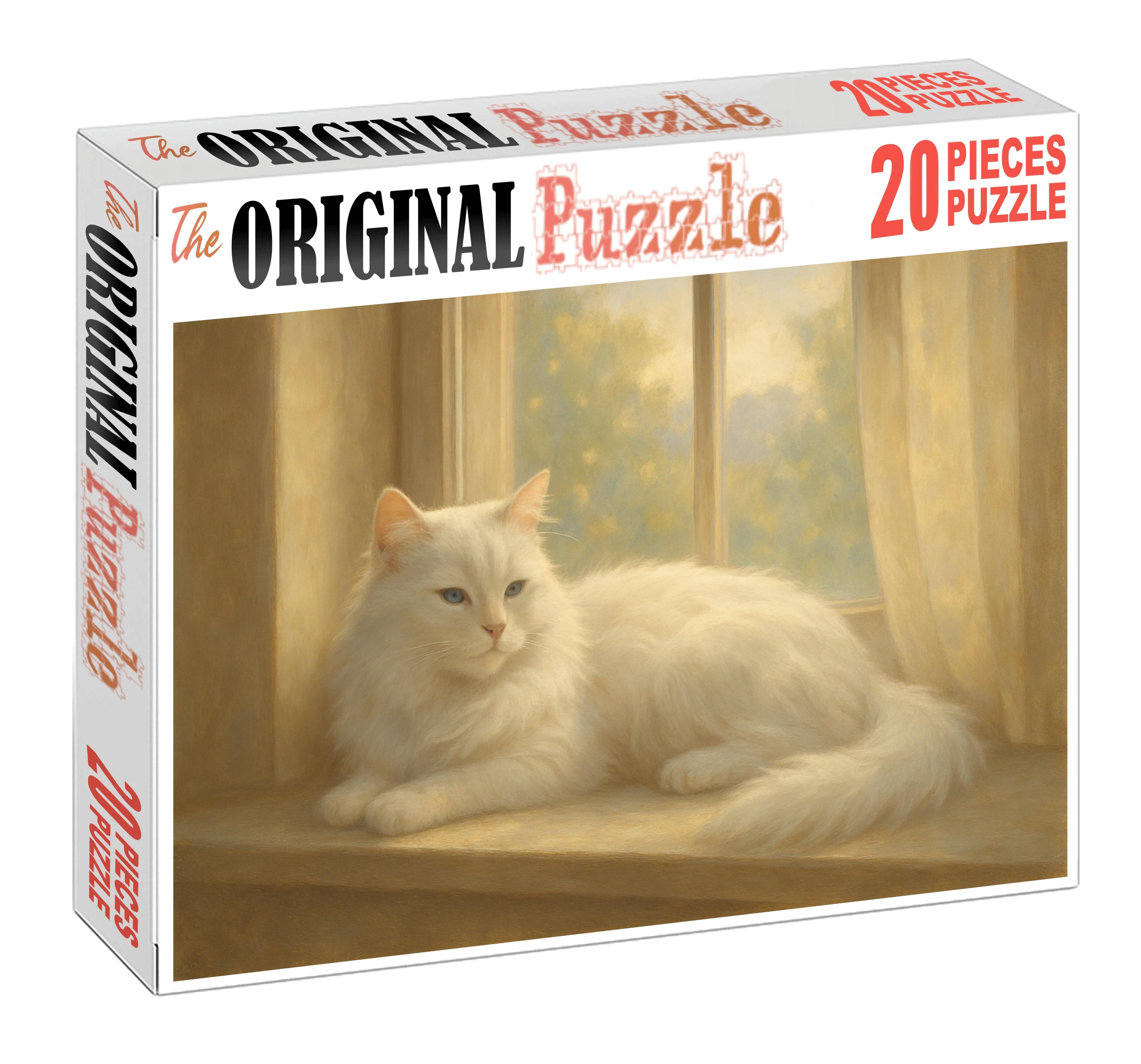 Ivory Mist Silky White Semi-longhair With Serene Temperament 1000 Piece Puzzle