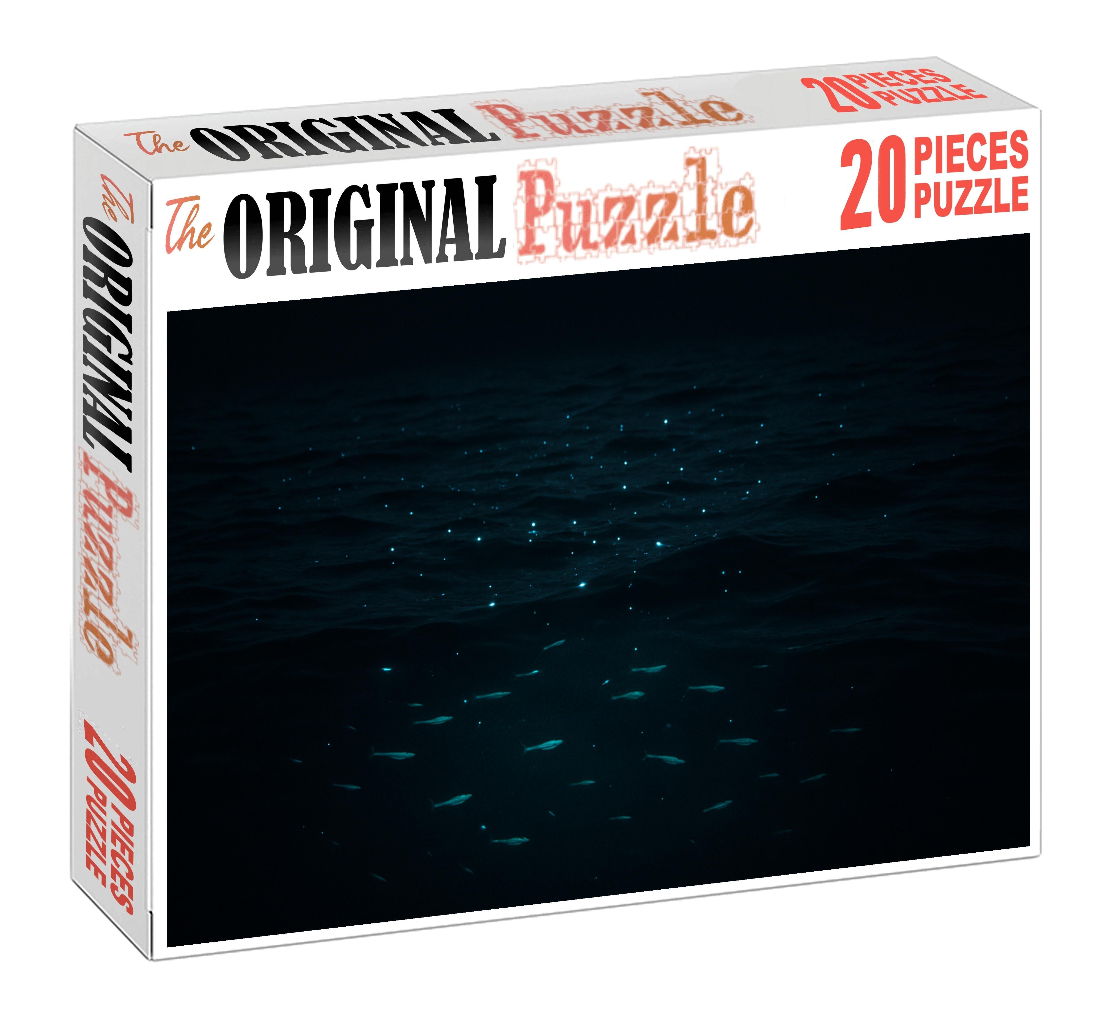 Moonlit Open Ocean Drift 100 Piece Puzzle