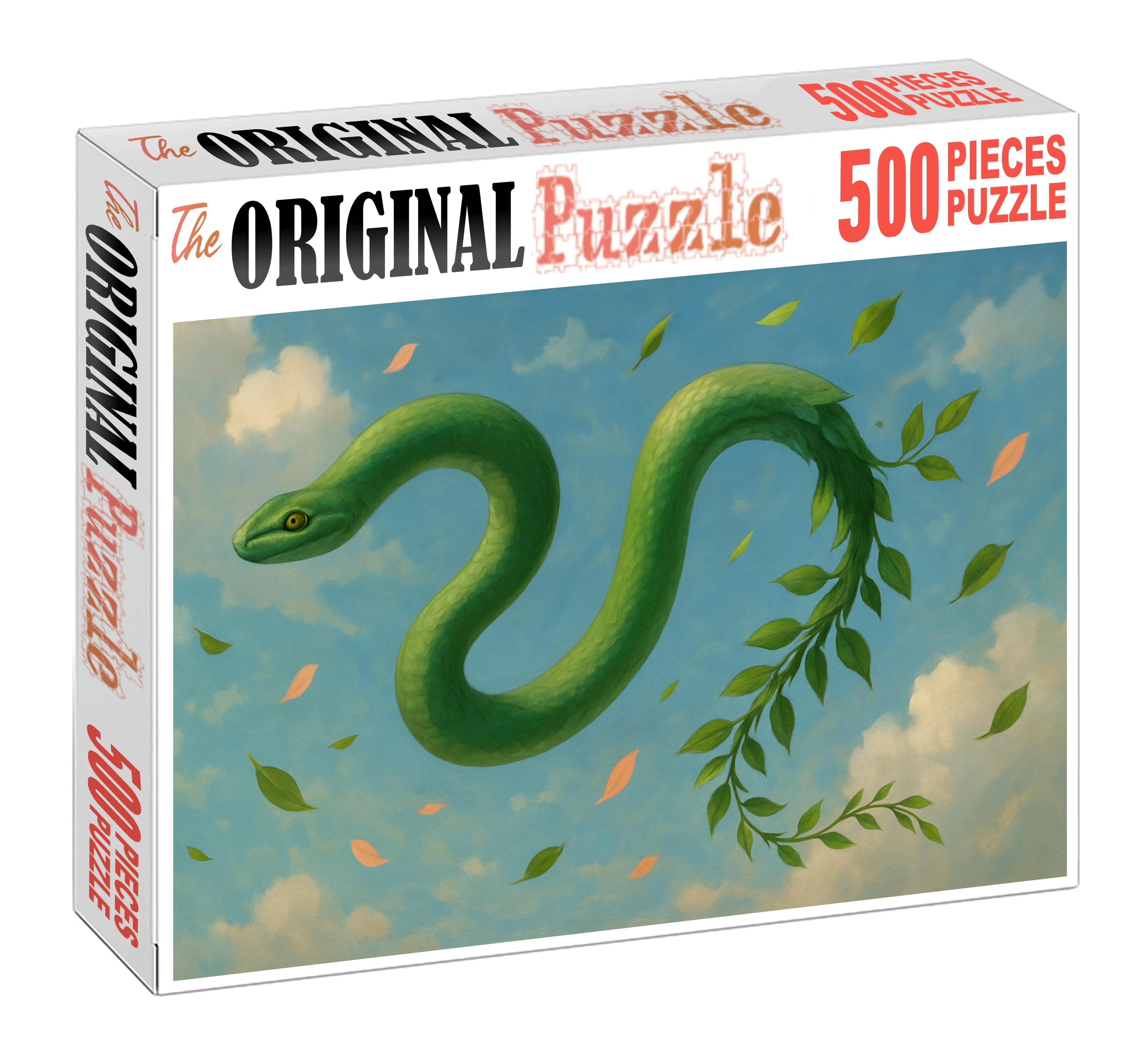 Galevine Serpent Slender Wind Serpent With Vining Leaf Tail Large Format Puzzle