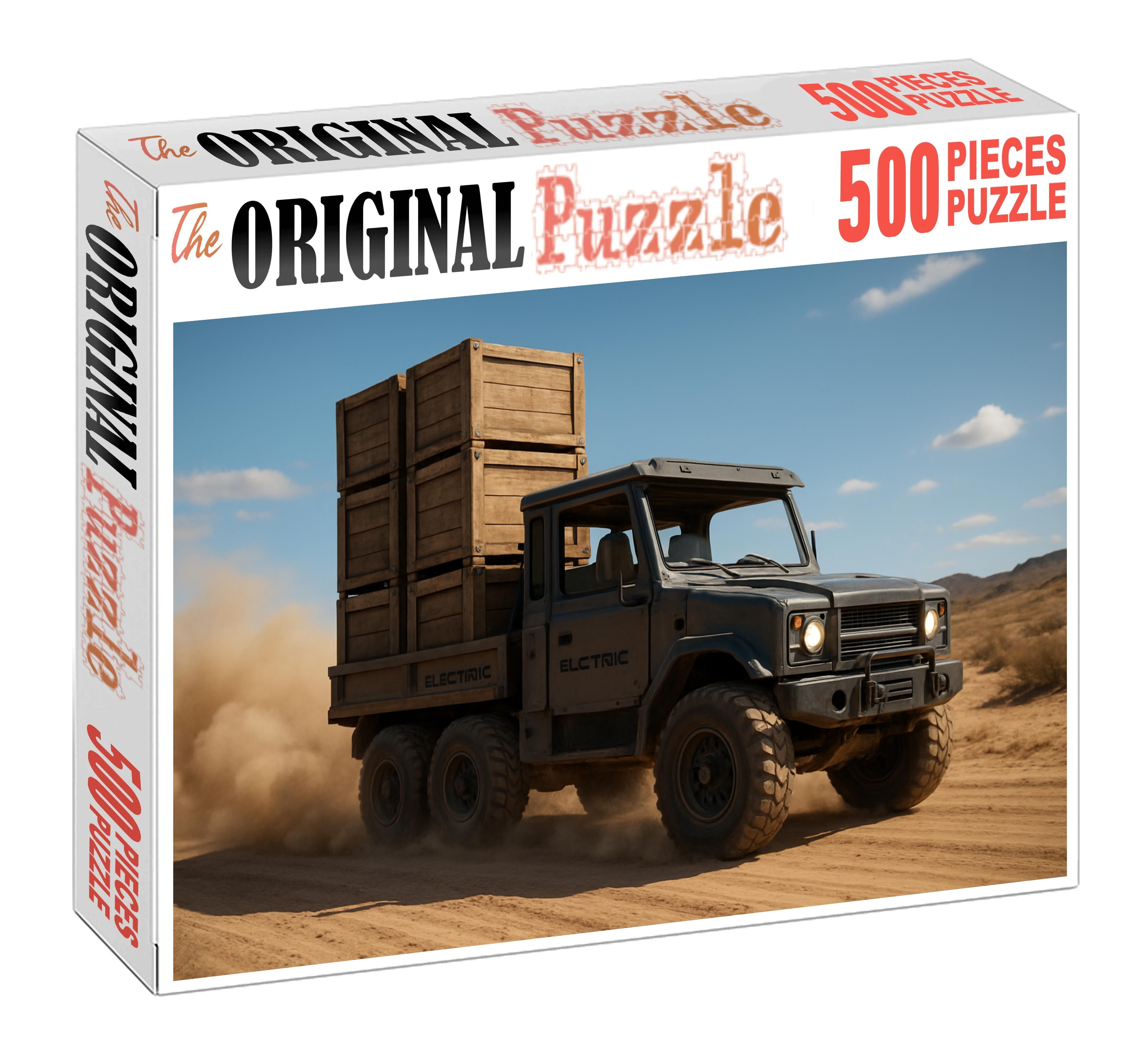 All-terrain Electric Cargo Rover Puzzle For Kids