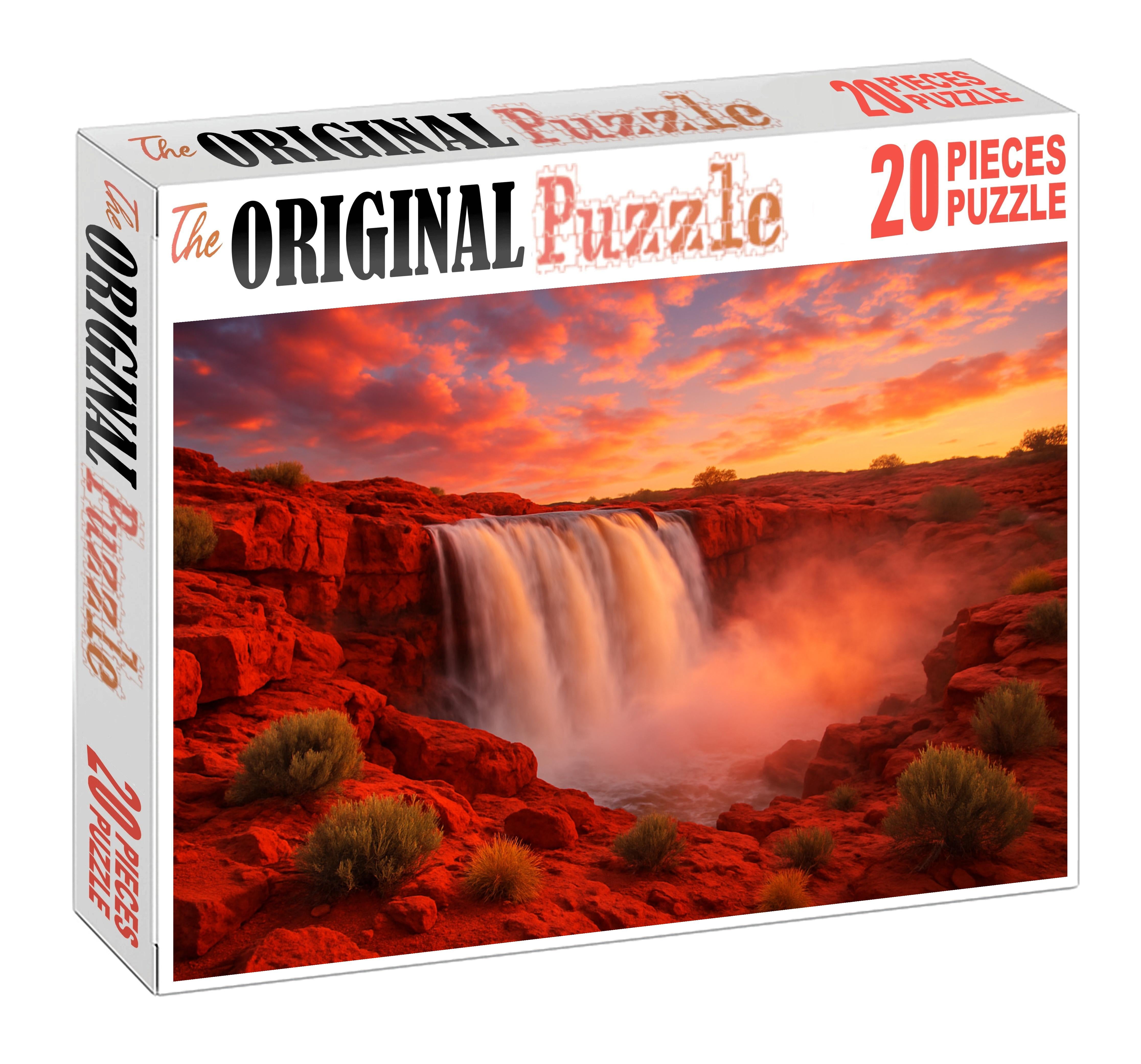 Crimson Sunset Torrent 100 Piece Puzzle