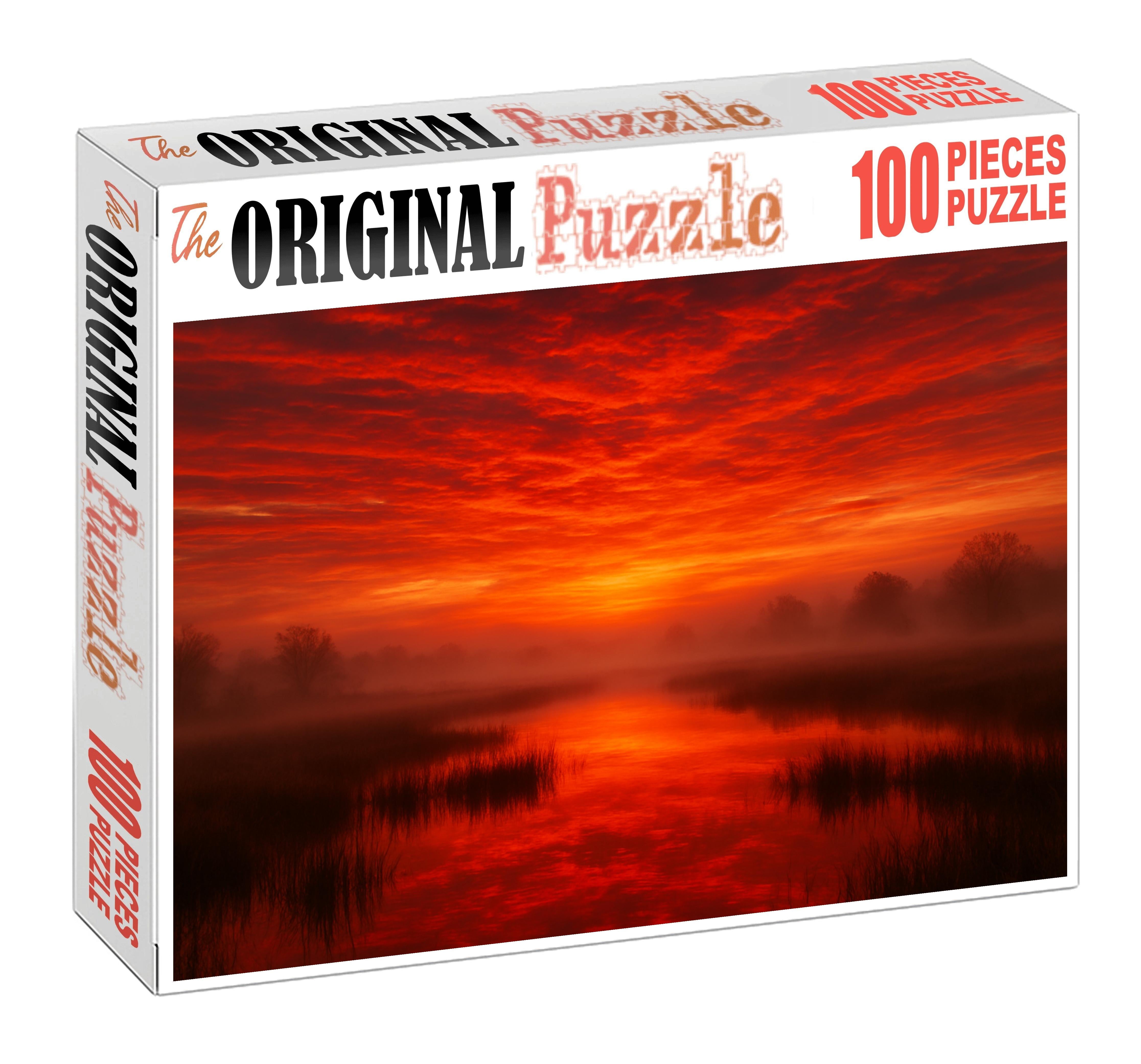 Crimson Horizon Veil Puzzle Collection