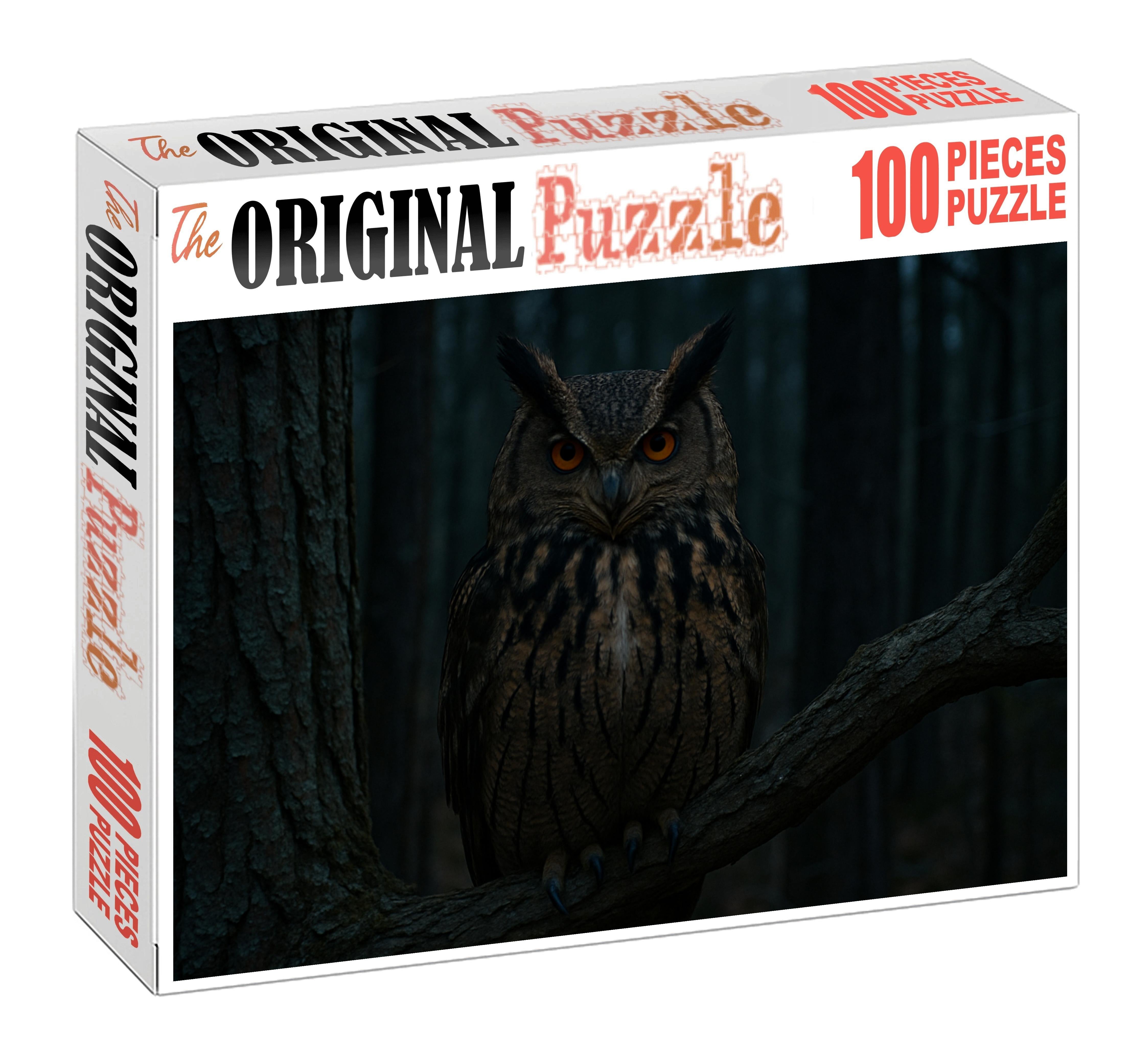 Great Horned Owl Nocturnal Forest Sentinel Challenging Puzzles
