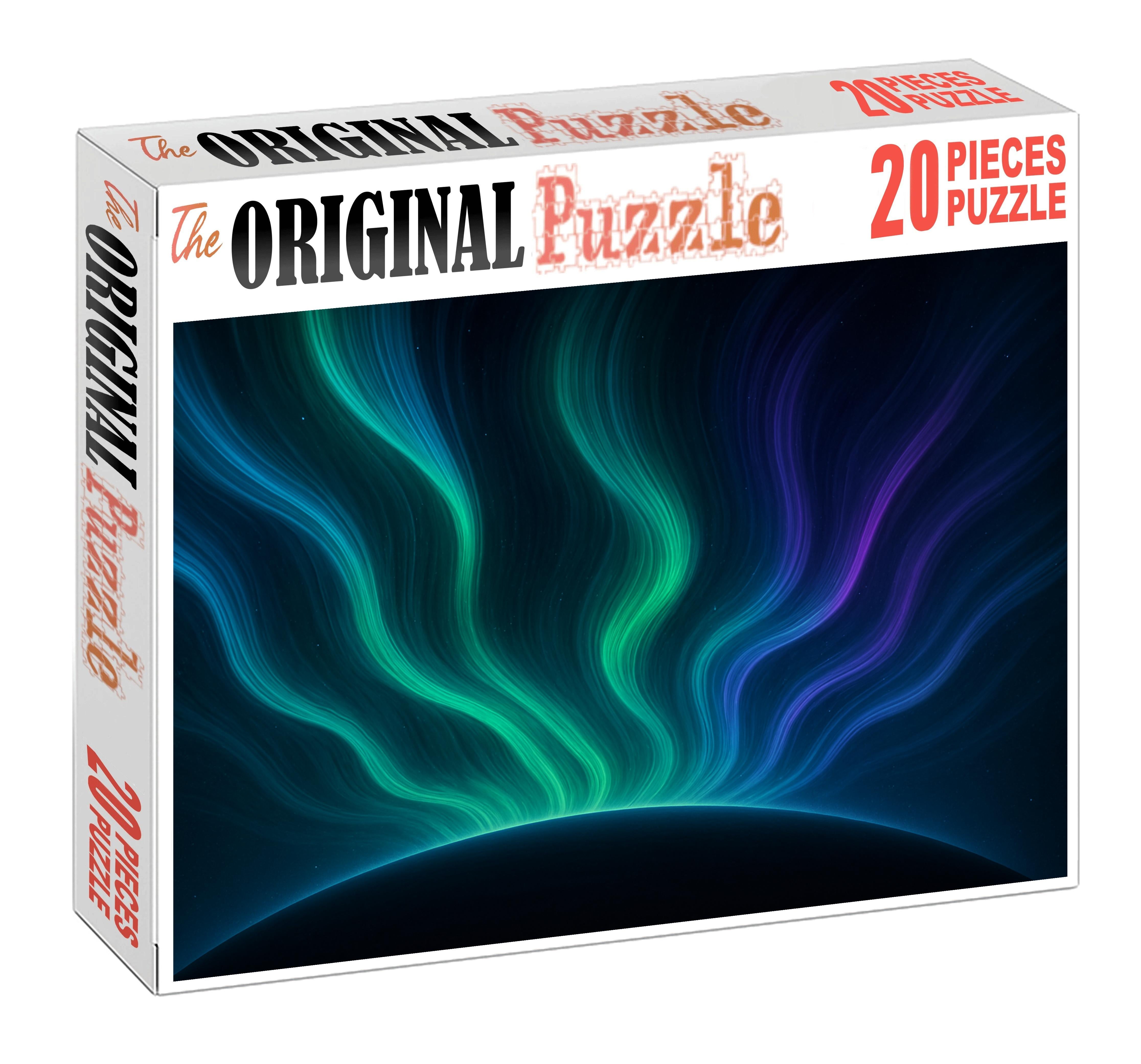 Iridescent Aurora Streamers Large Format Puzzle