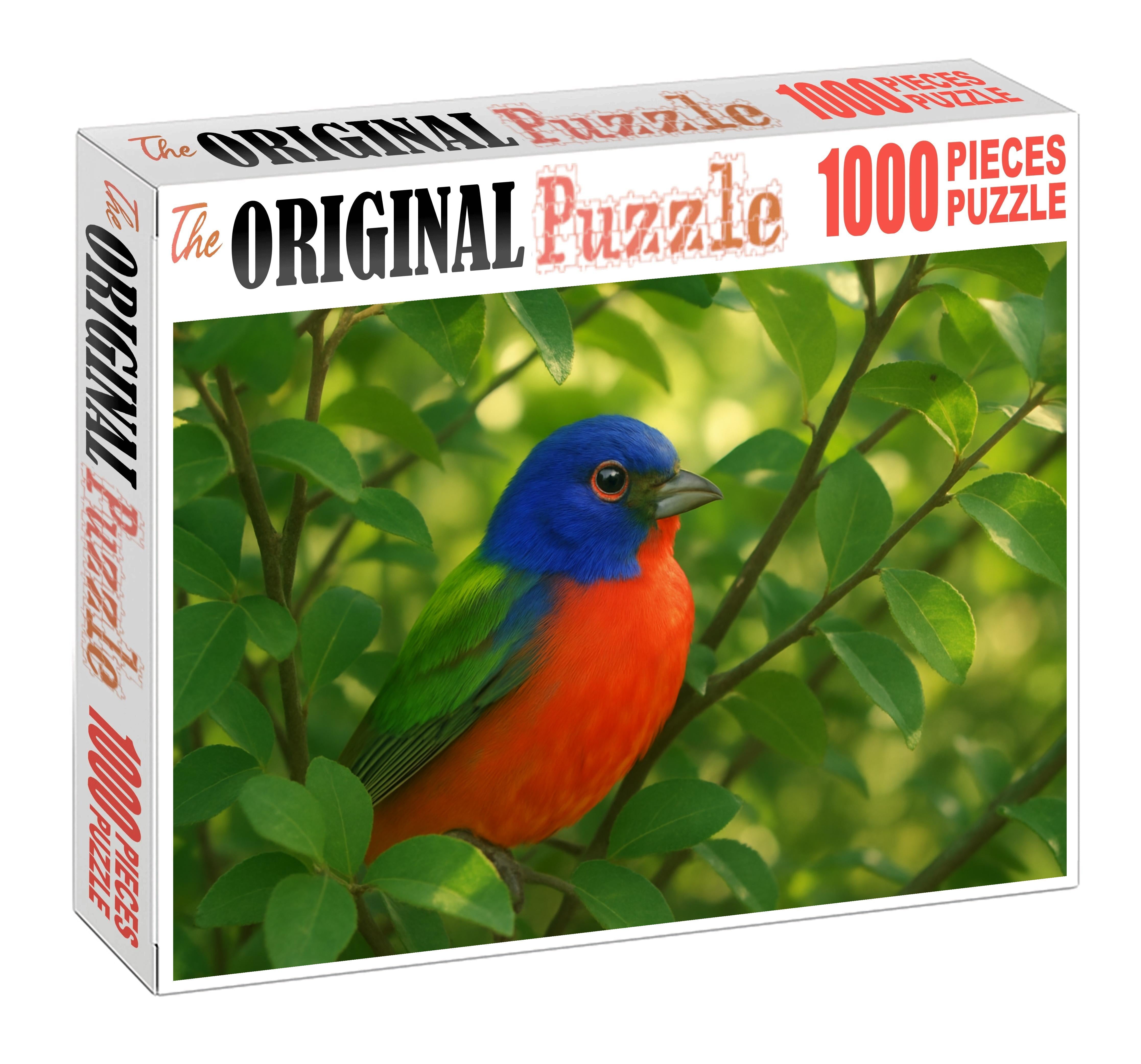 Painted Bunting The Rainbow Songbird Large Format Puzzle