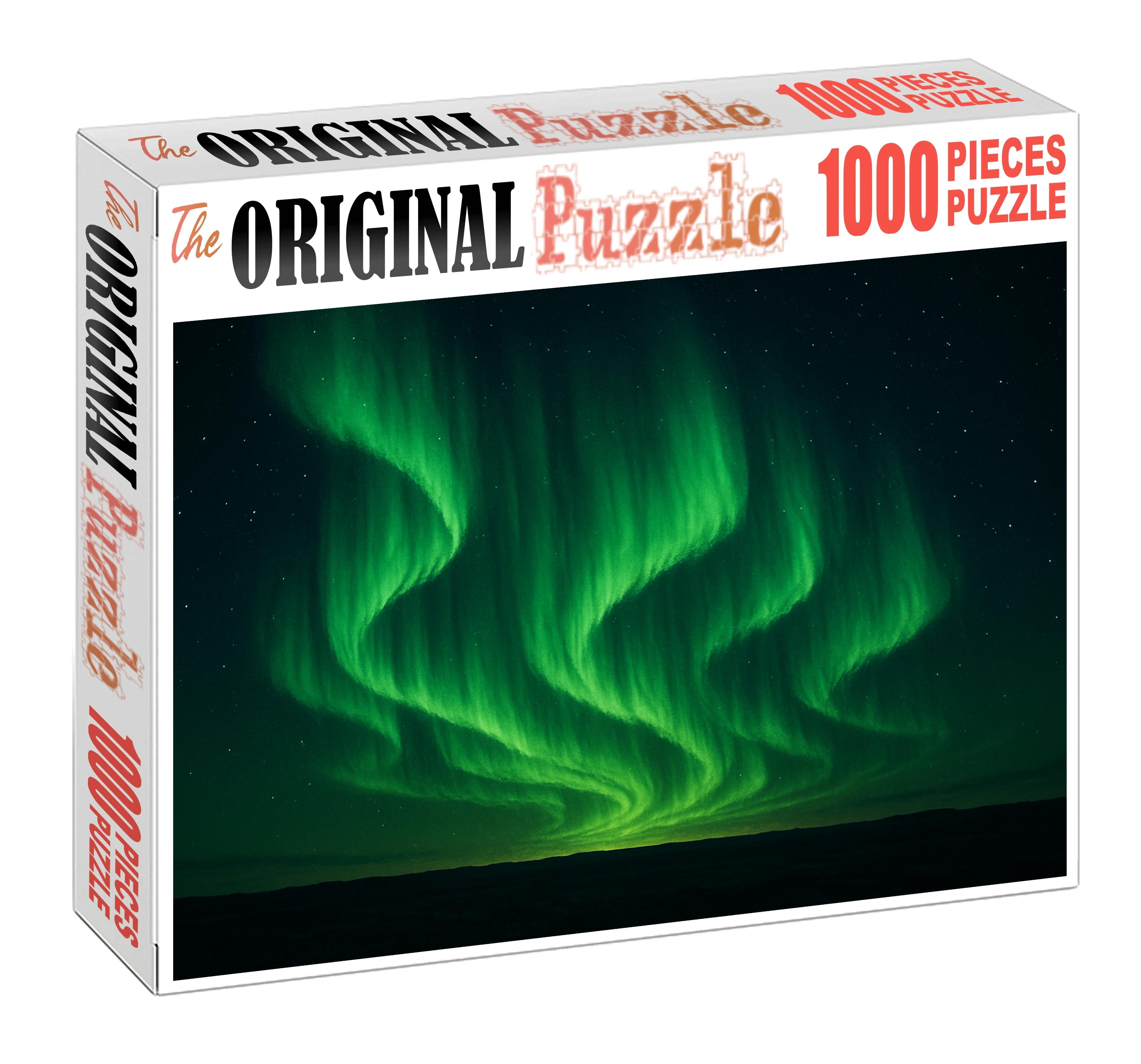 Emerald Auroral Curtain Puzzle For Adults