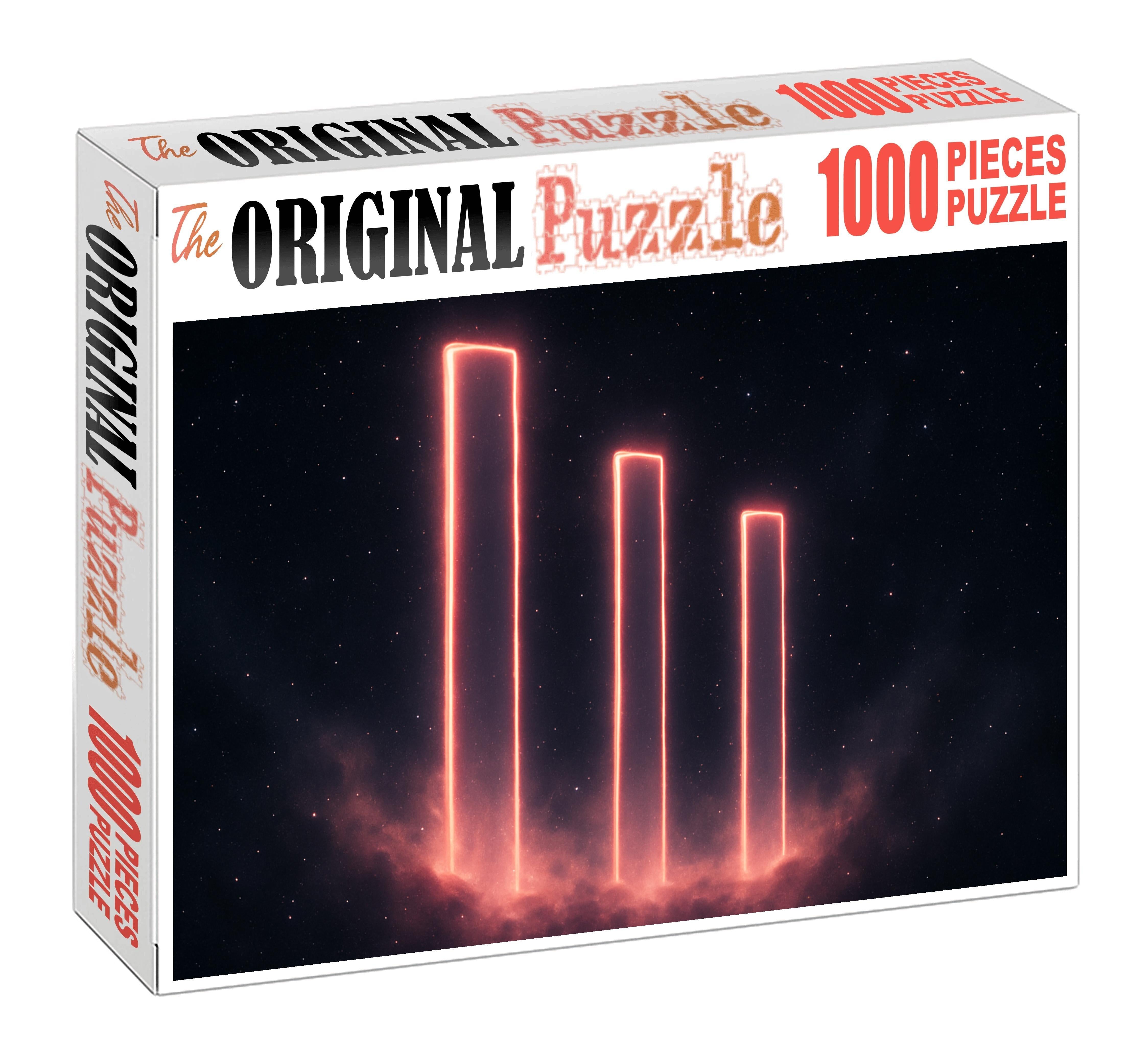 Radiant Cosmic Pillars Large Format Puzzle