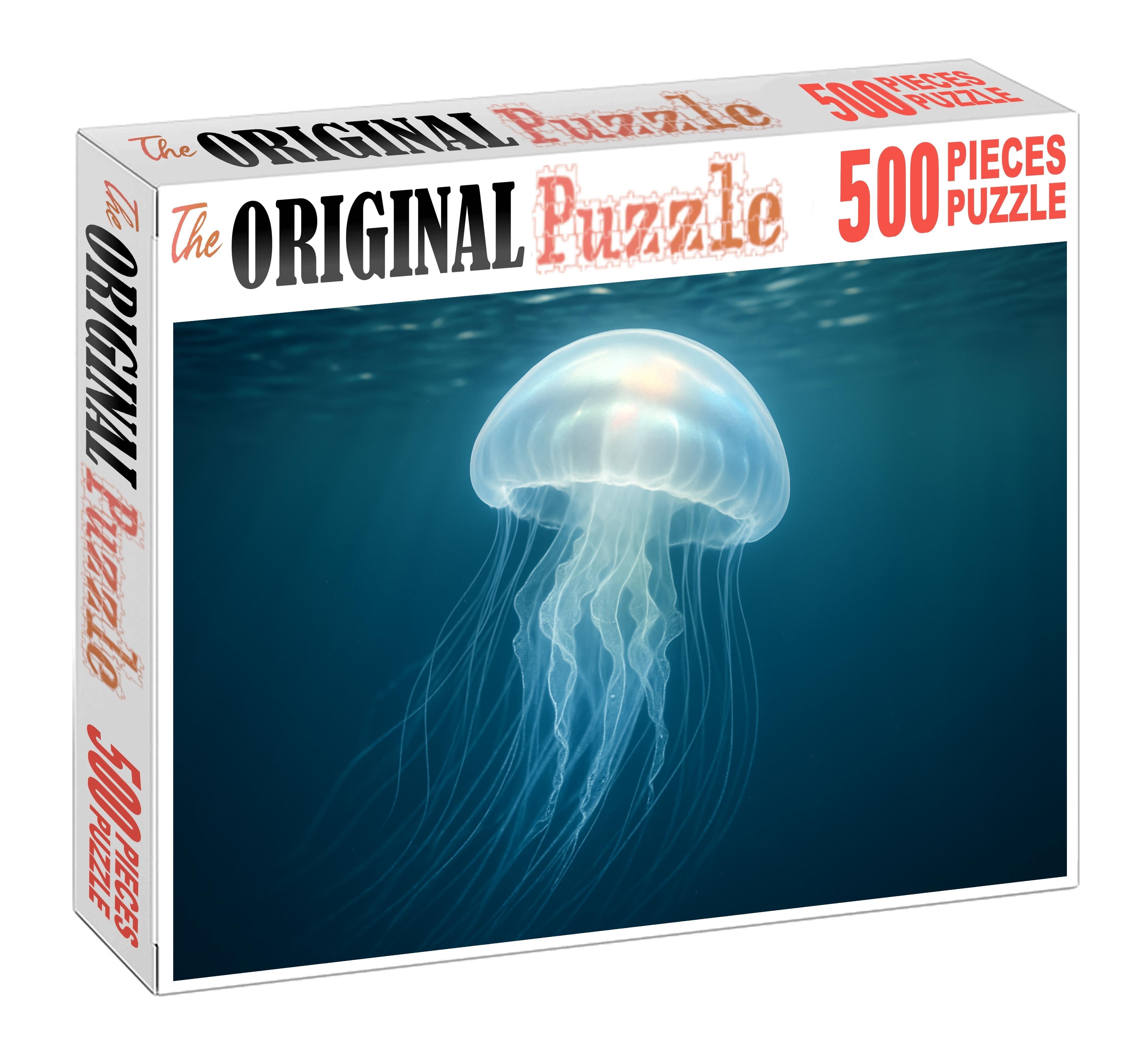 Pearly Glow Jelly Translucent Drifter With Soft Luminescence Puzzle Fun
