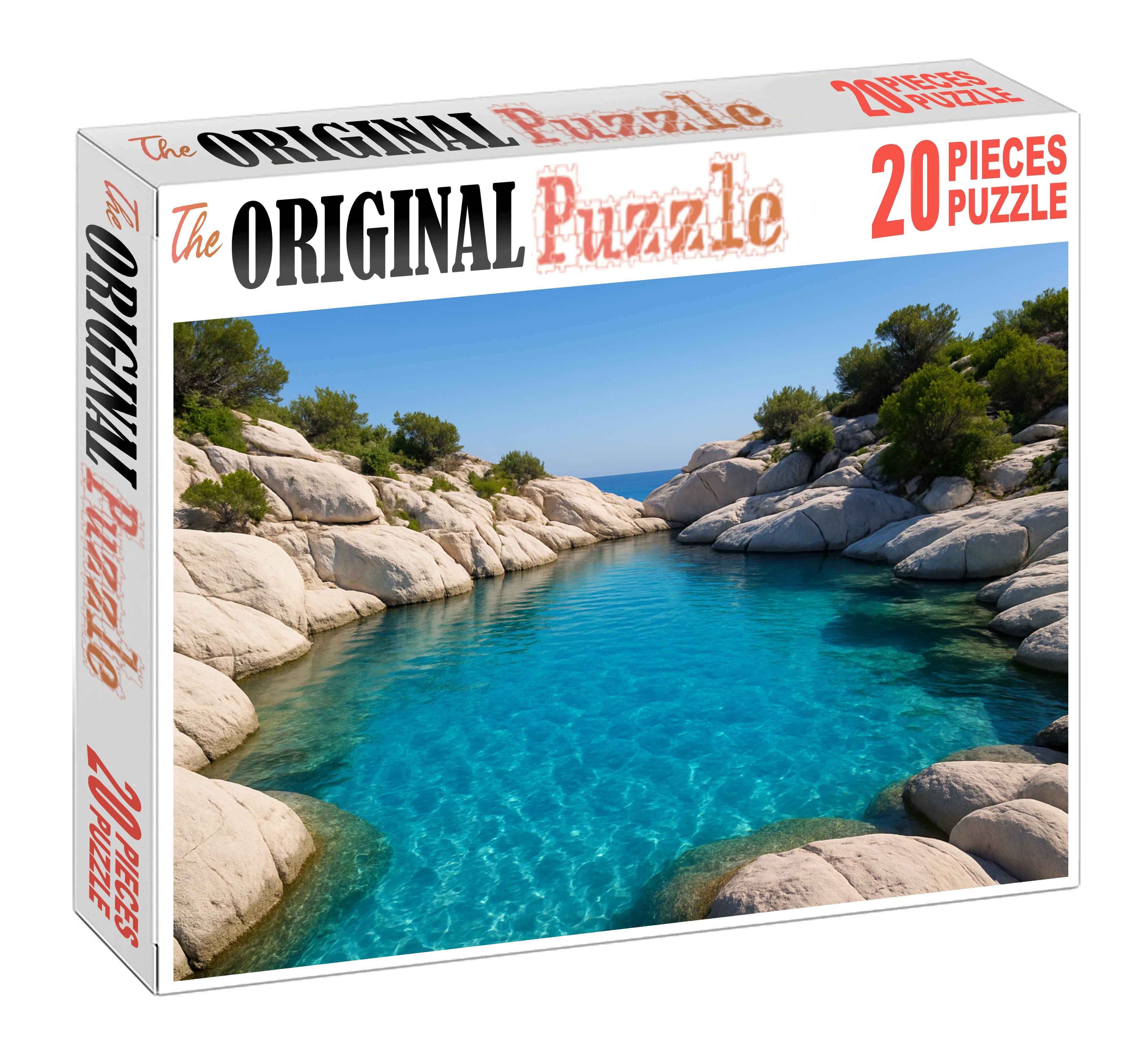 Sapphire Lagoon Retreat Large Format Puzzle