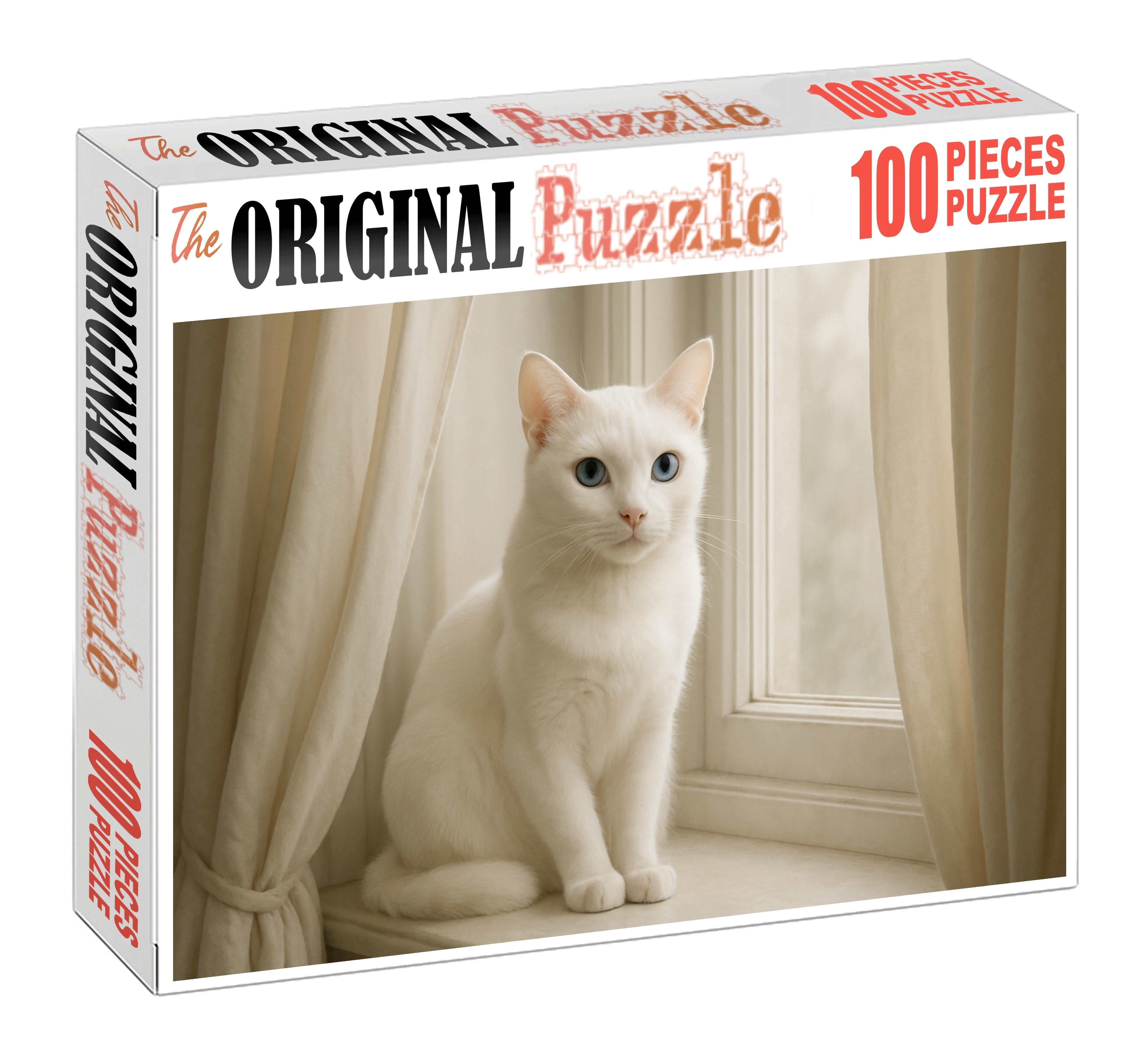 Ivory Moonbeam Sleek White Elegance With Gentle Grace Puzzle Fun