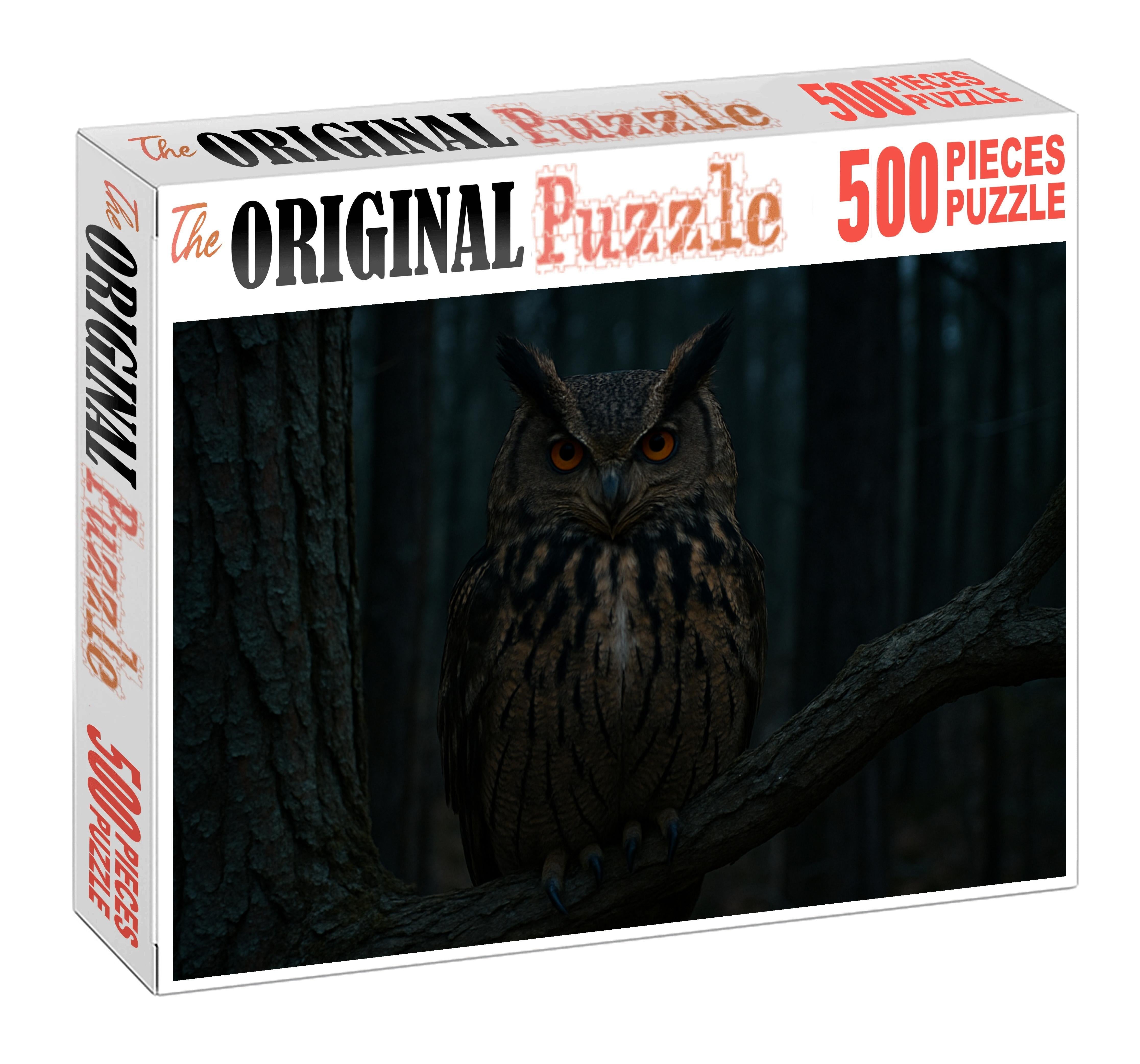 Great Horned Owl Nocturnal Forest Sentinel Challenging Puzzles