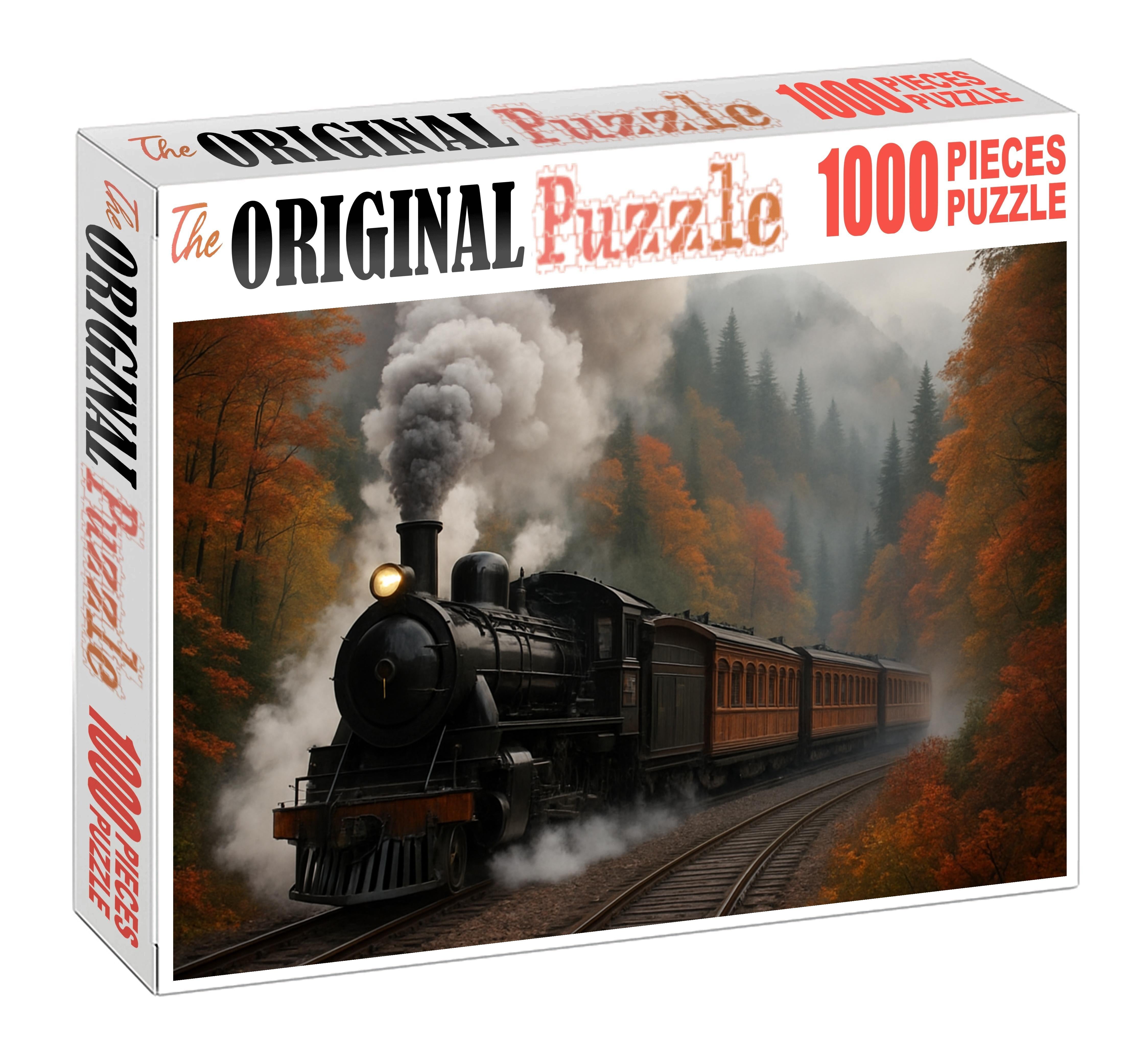 Heritage Steam-powered Mountain Cog Railway 500 Piece Puzzle